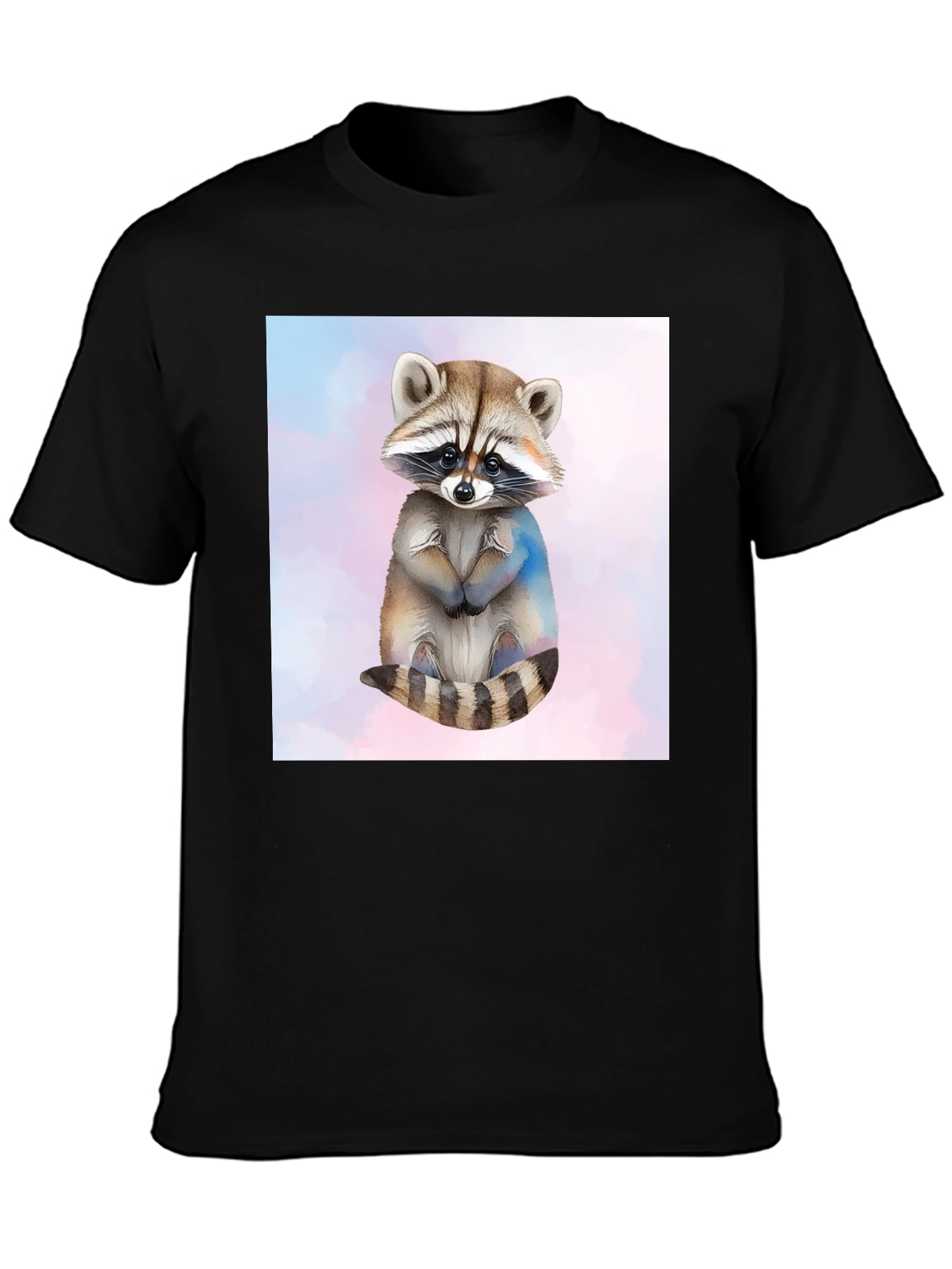 Cute Raccoon Graphic Tee - Soft Style Cotton
