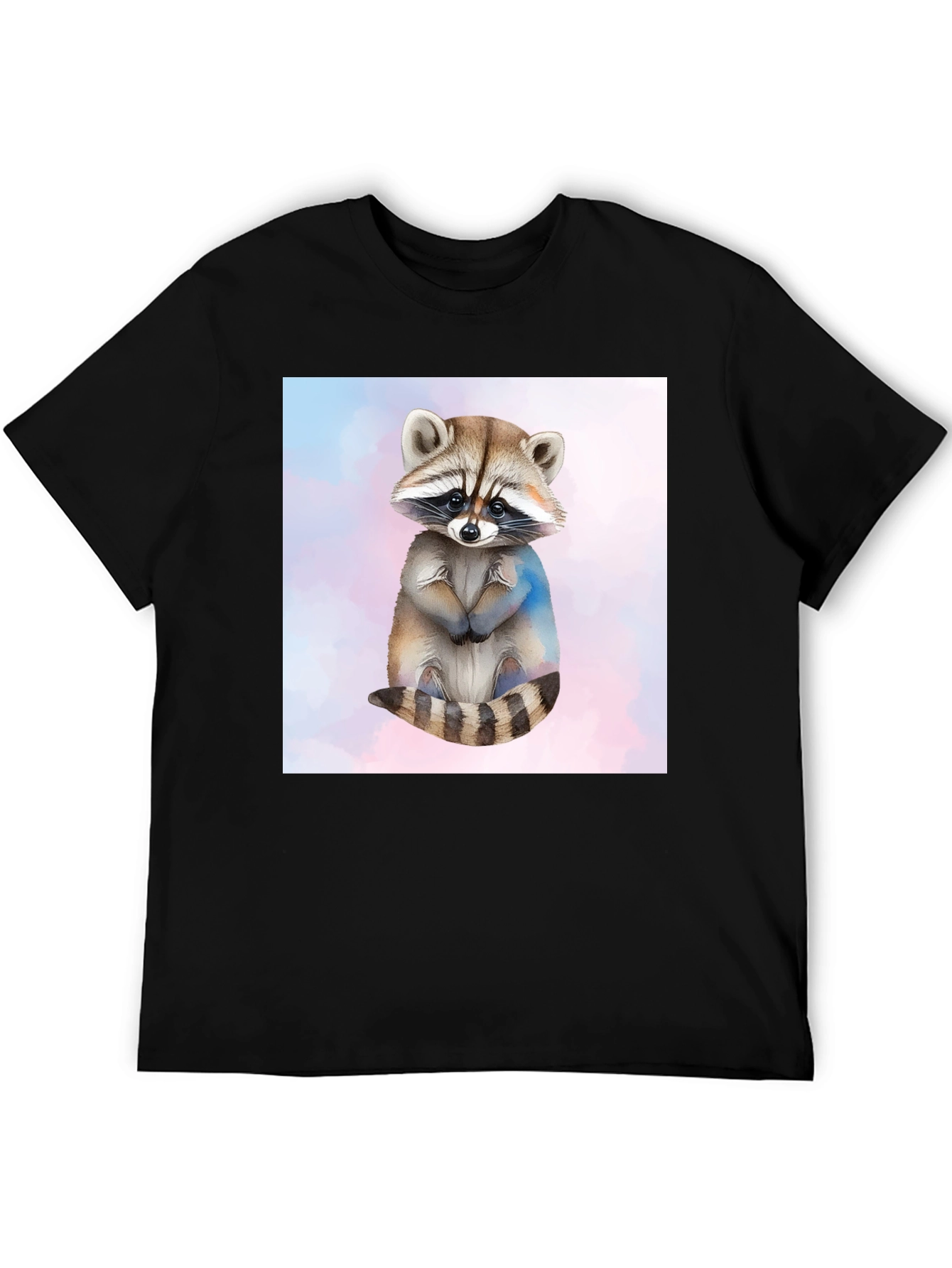 Cute Raccoon Graphic Tee - Soft Style Cotton