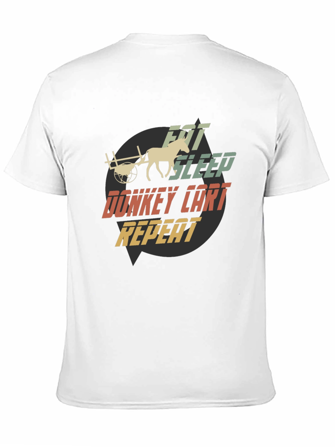 Eat Sleep Donkey Cart Repeat T-Shirt
