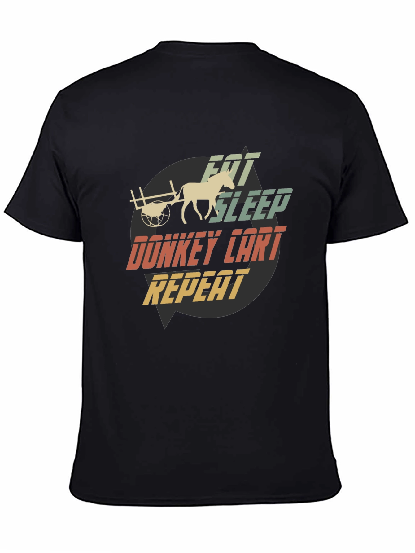 Eat Sleep Donkey Cart Repeat T-Shirt
