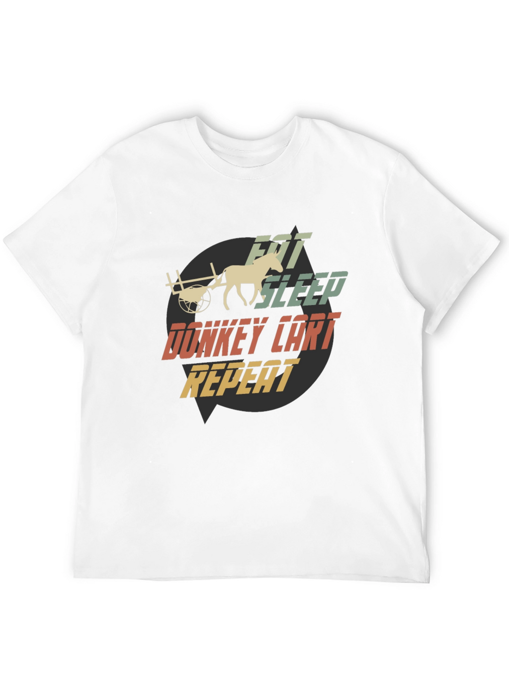 Eat Sleep Donkey Cart Repeat T-Shirt