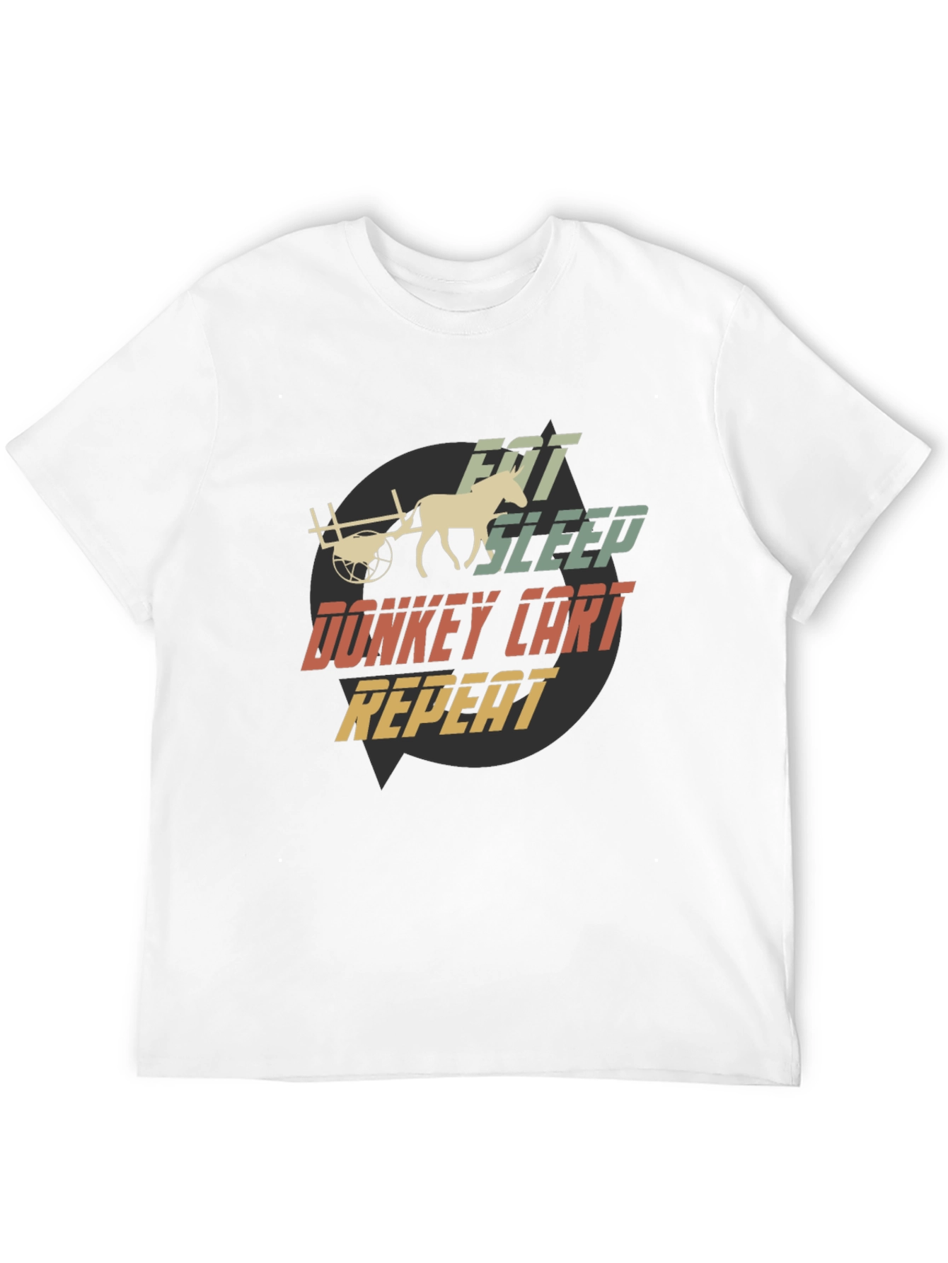 Eat Sleep Donkey Cart Repeat T-Shirt