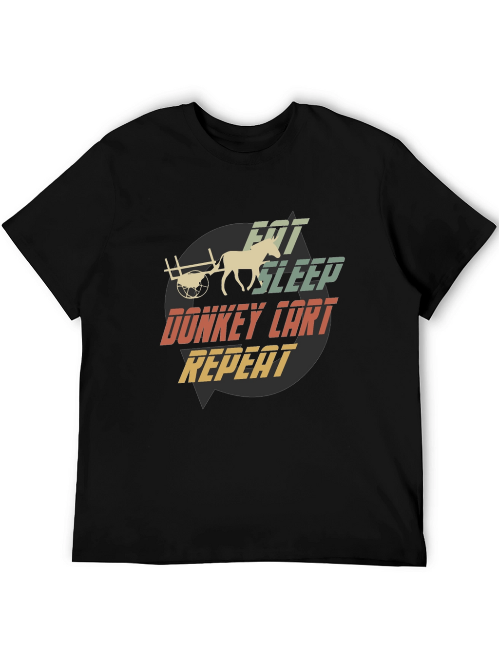 Eat Sleep Donkey Cart Repeat T-Shirt