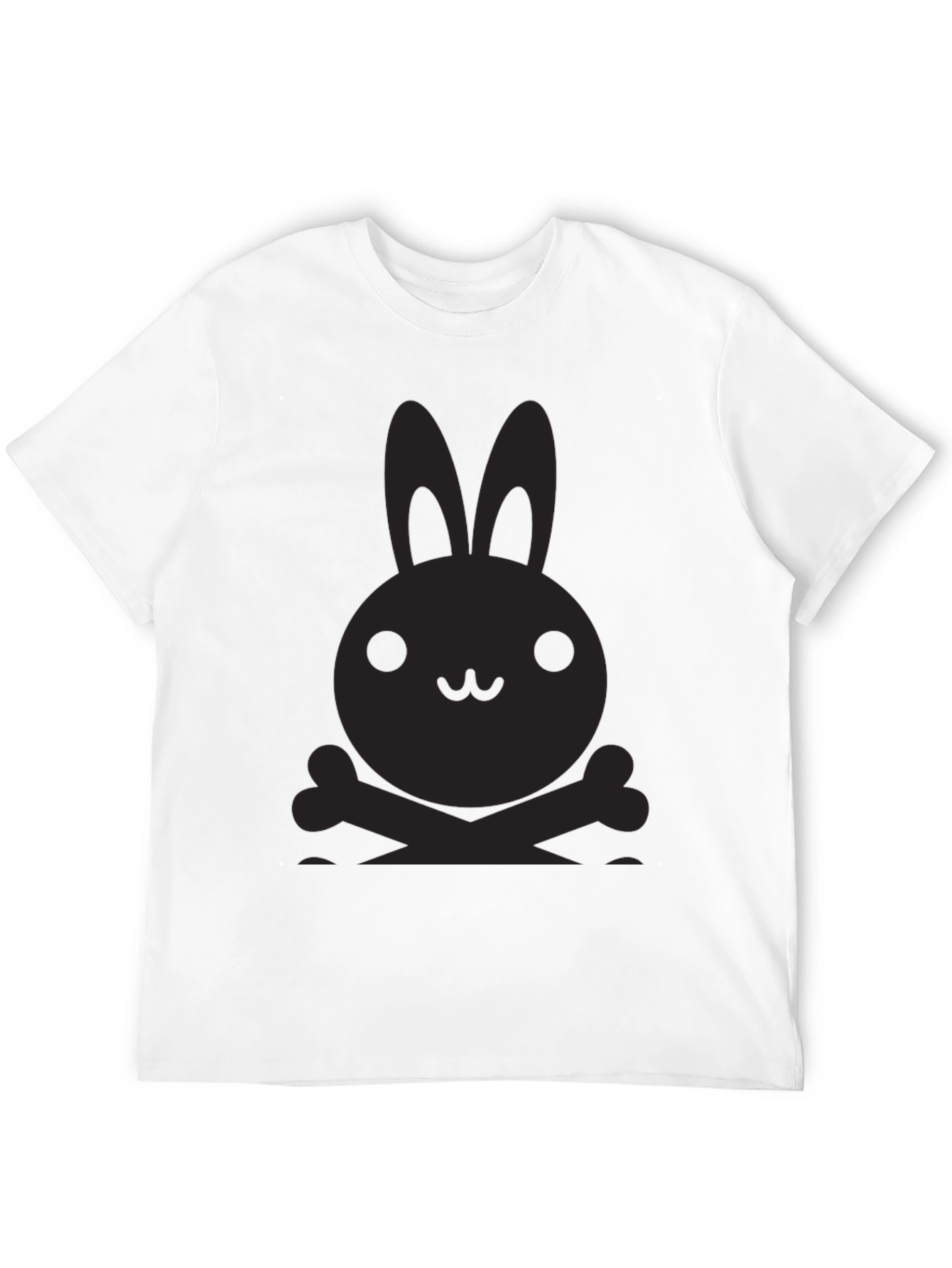 Bunny Skull Graphic Tee - Dark Humor T-Shirt