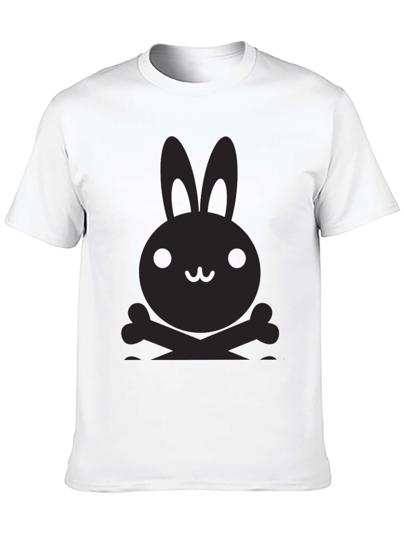 Bunny Skull Graphic Tee - Dark Humor T-Shirt