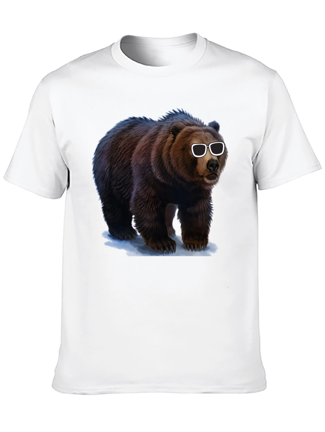 Cool Bear Graphic Tee - Black Cotton T-Shirt