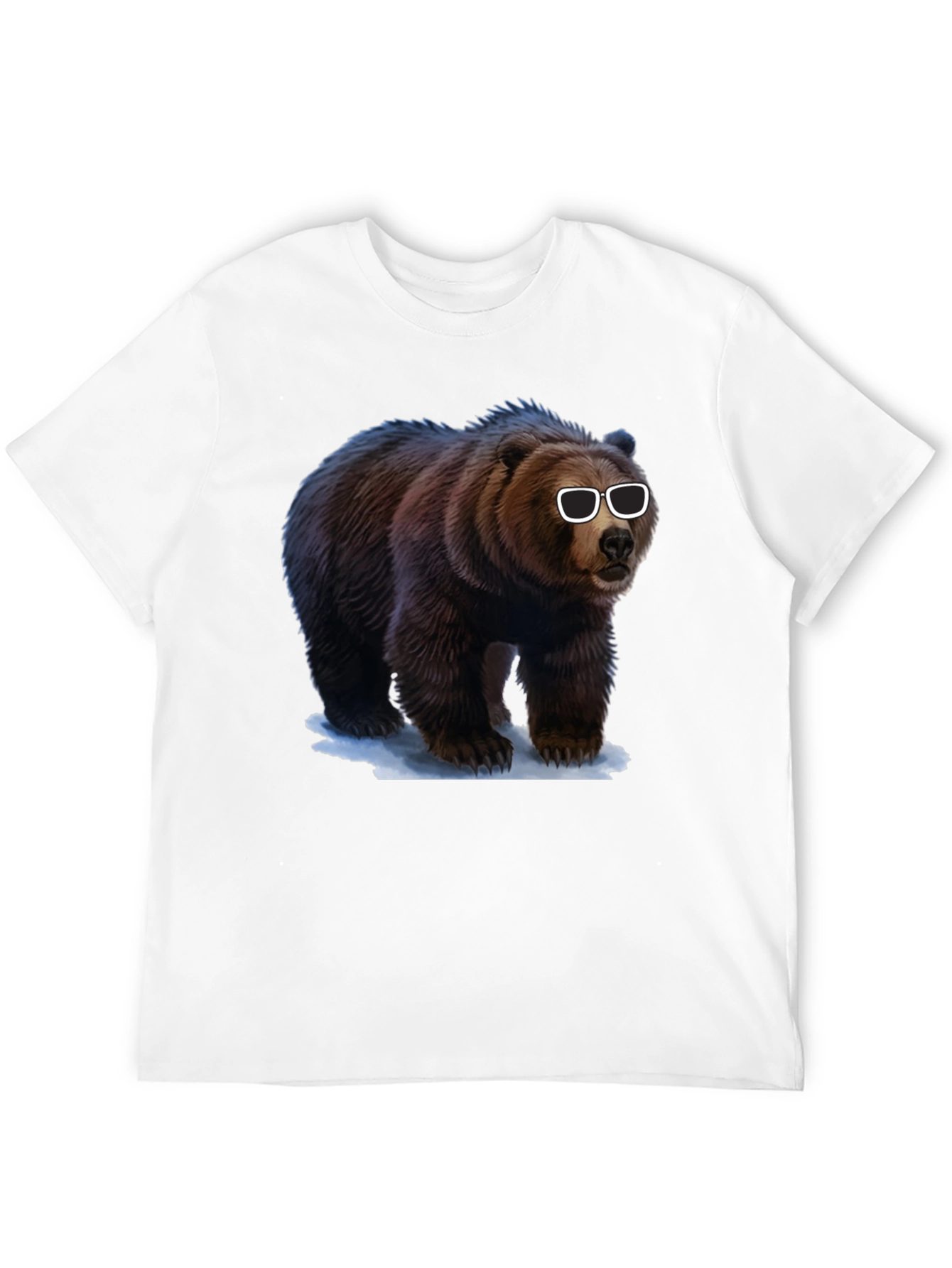 Cool Bear Graphic Tee - Black Cotton T-Shirt