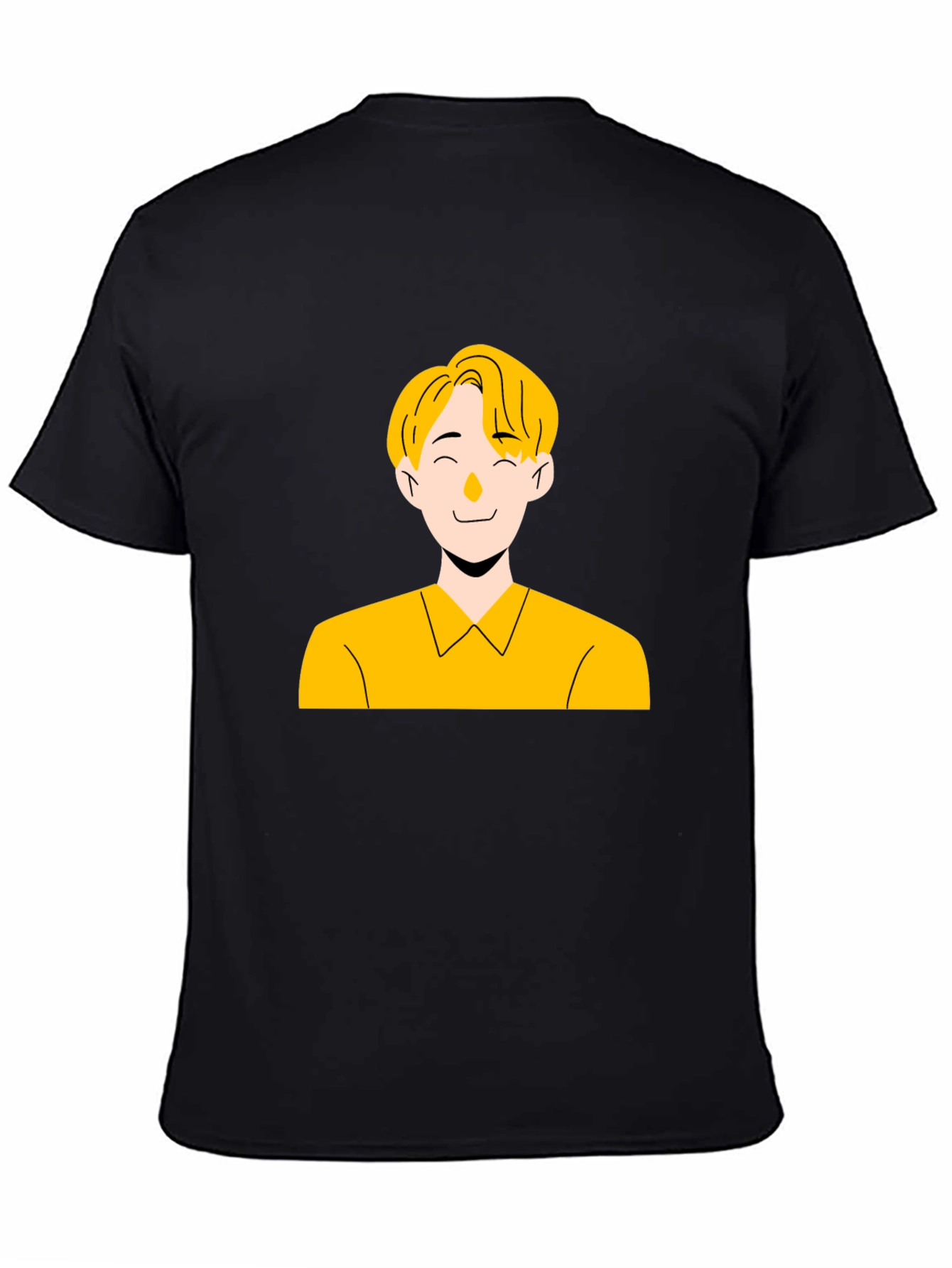 Cool Graphic Tee - Illustrated Mans Portrait