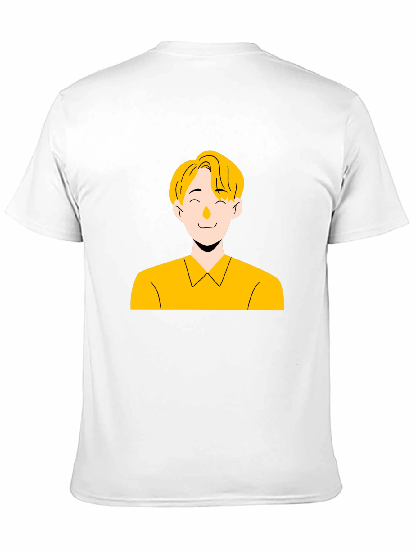 Cool Graphic Tee - Illustrated Mans Portrait