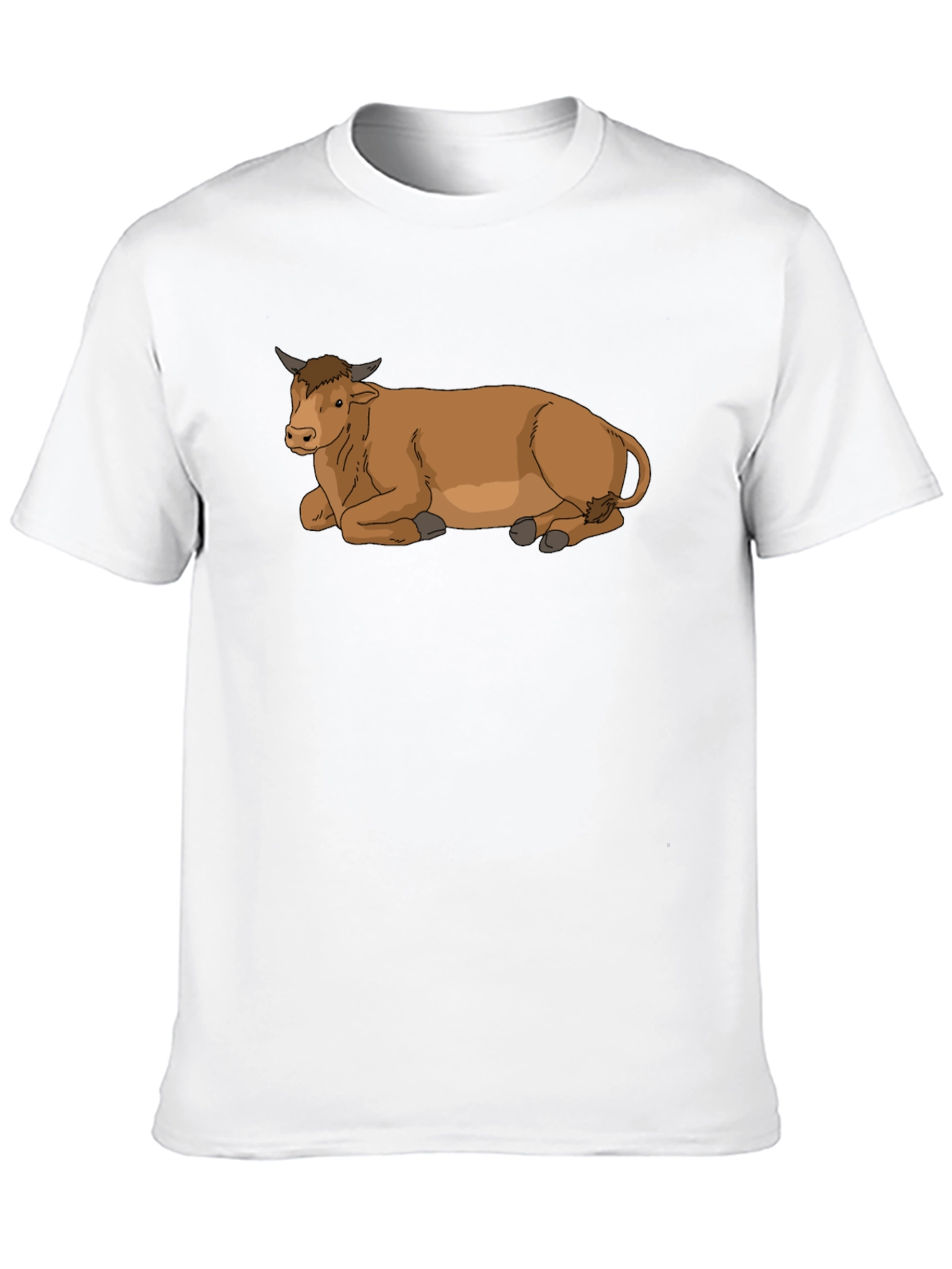 Cow Graphic Tee - Relaxed Fit Black T-Shirt