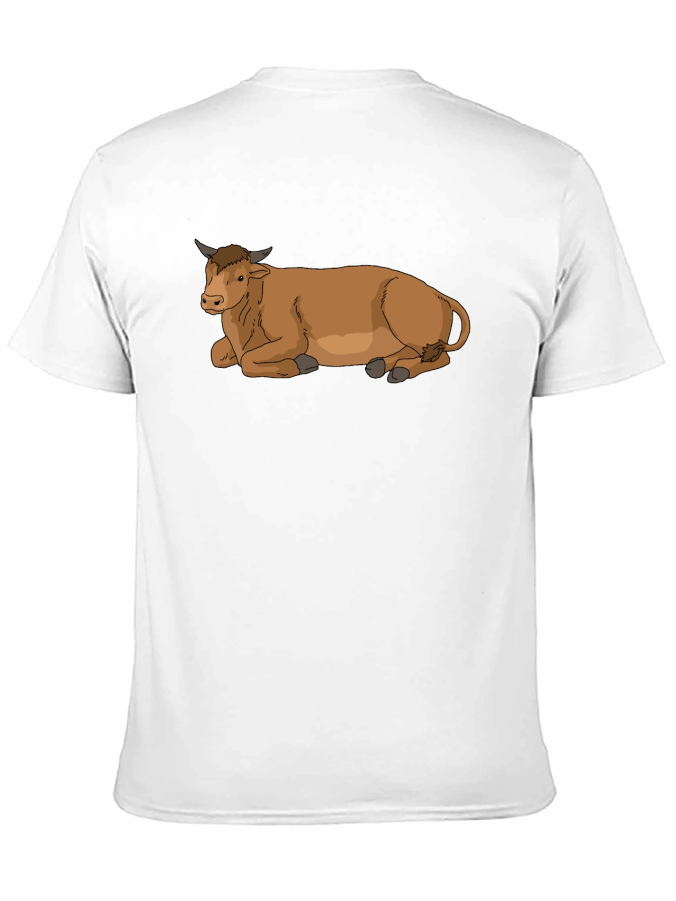 Cow Graphic Tee - Relaxed Fit Black T-Shirt