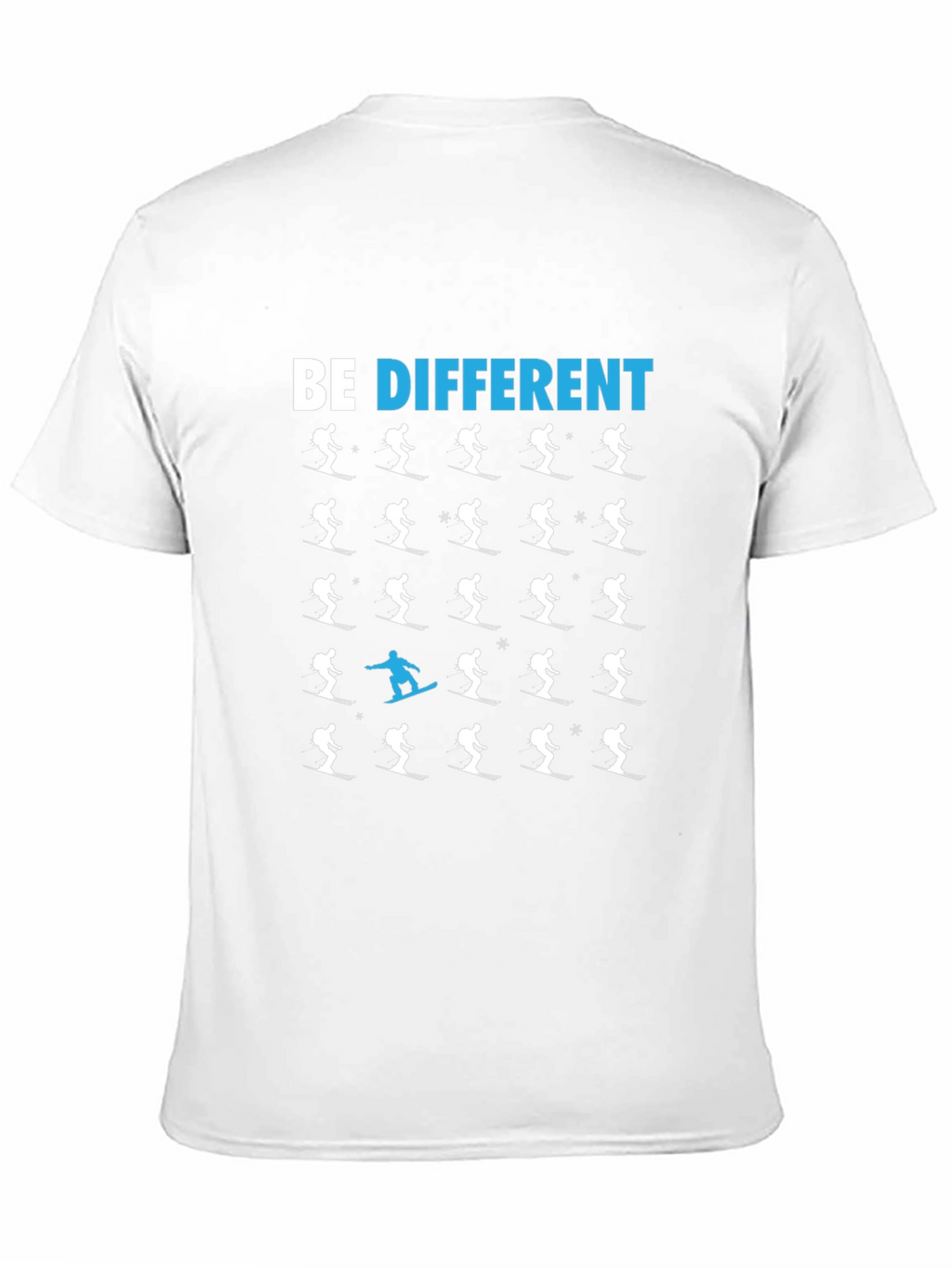 Be Different T-Shirt Ski Snowboard Novelty Tee