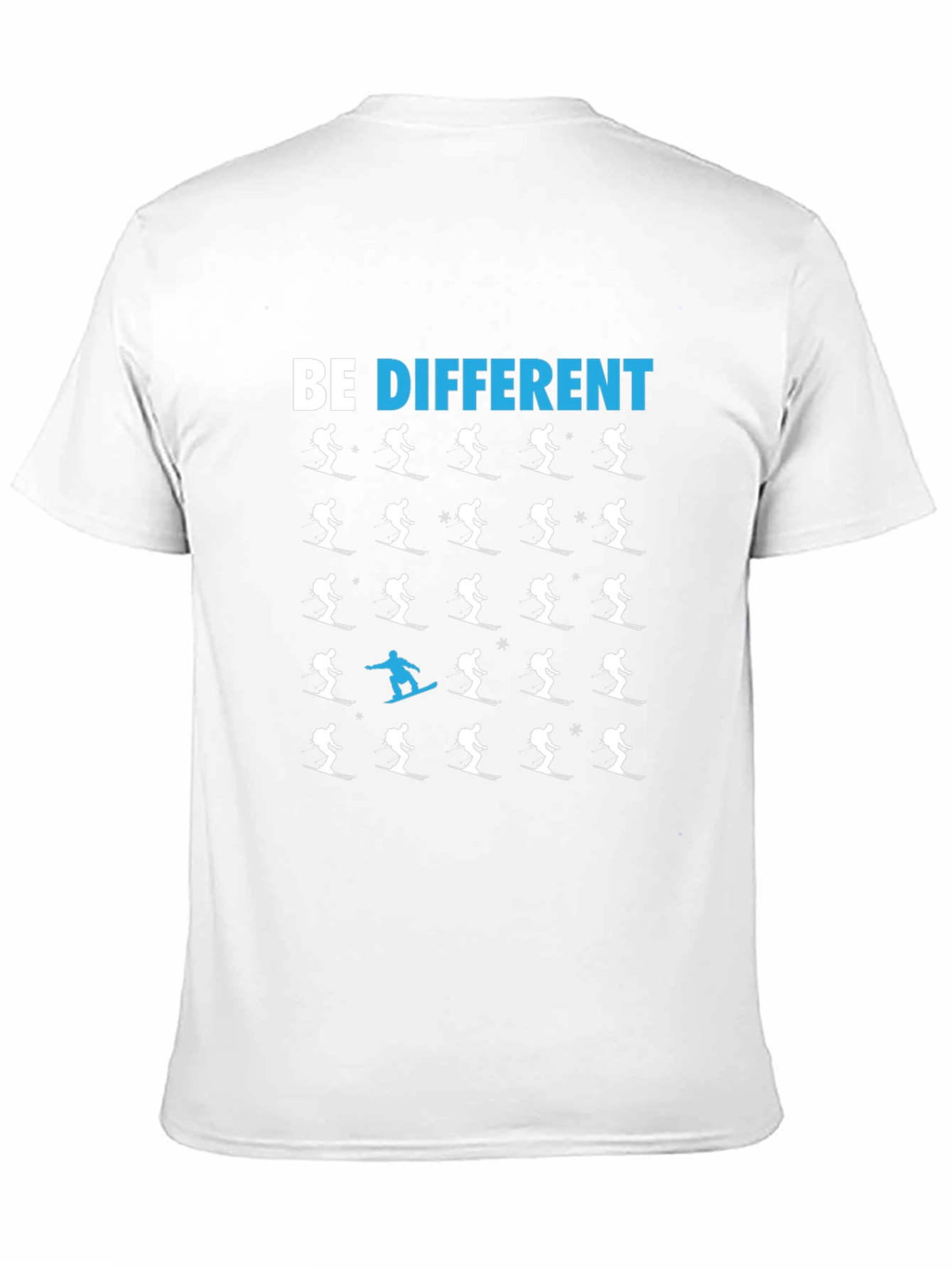 Be Different T-Shirt Ski Snowboard Novelty Tee