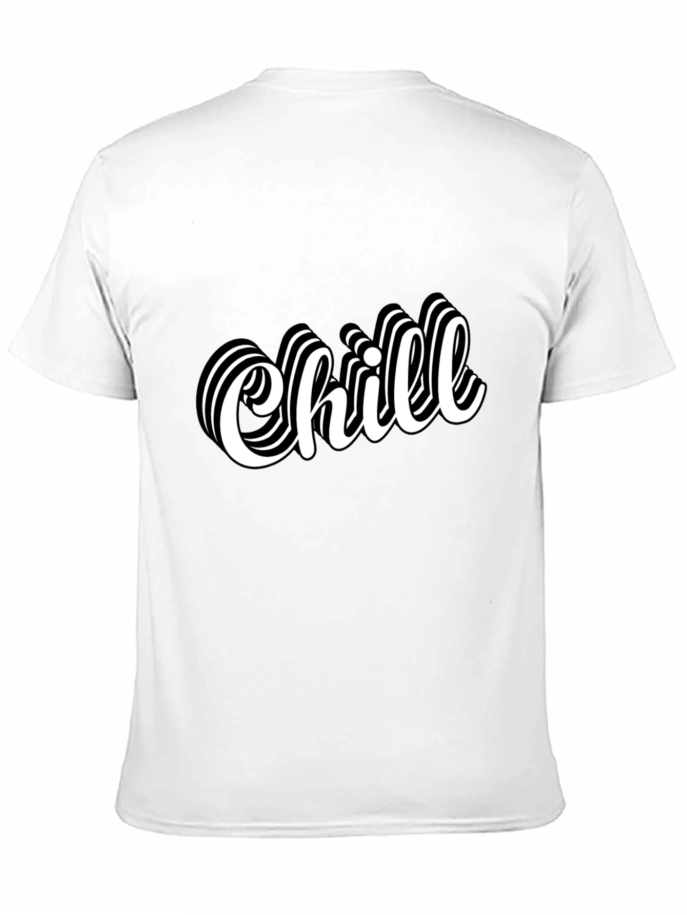 Chill Graphic Tee - Stylish Black Cotton T-Shirt for Men