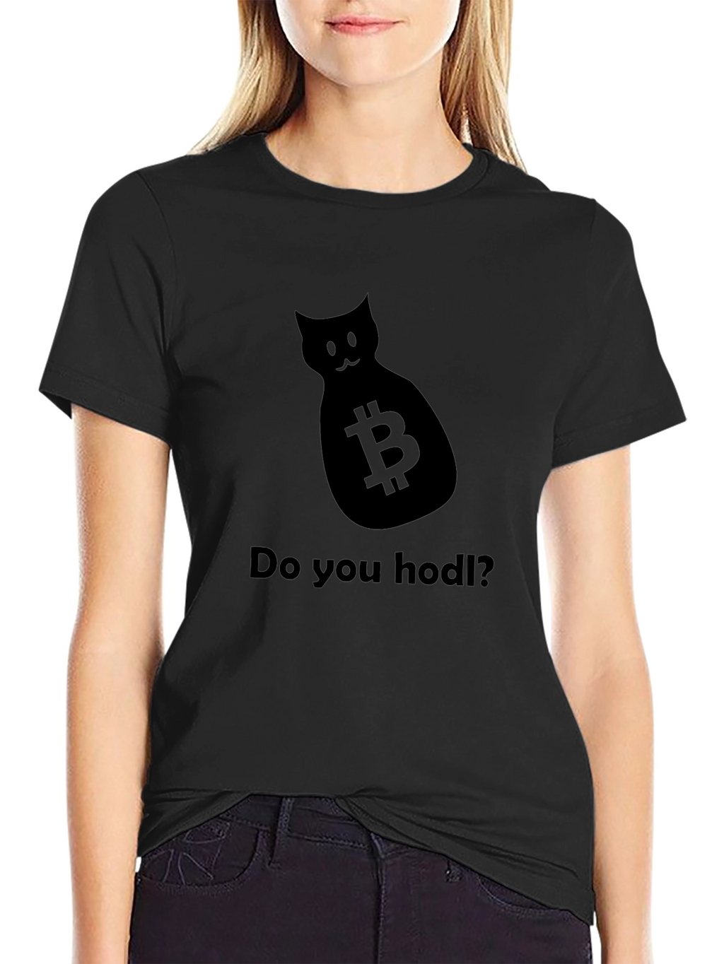 Bitcoin Cat Hodl T-Shirt