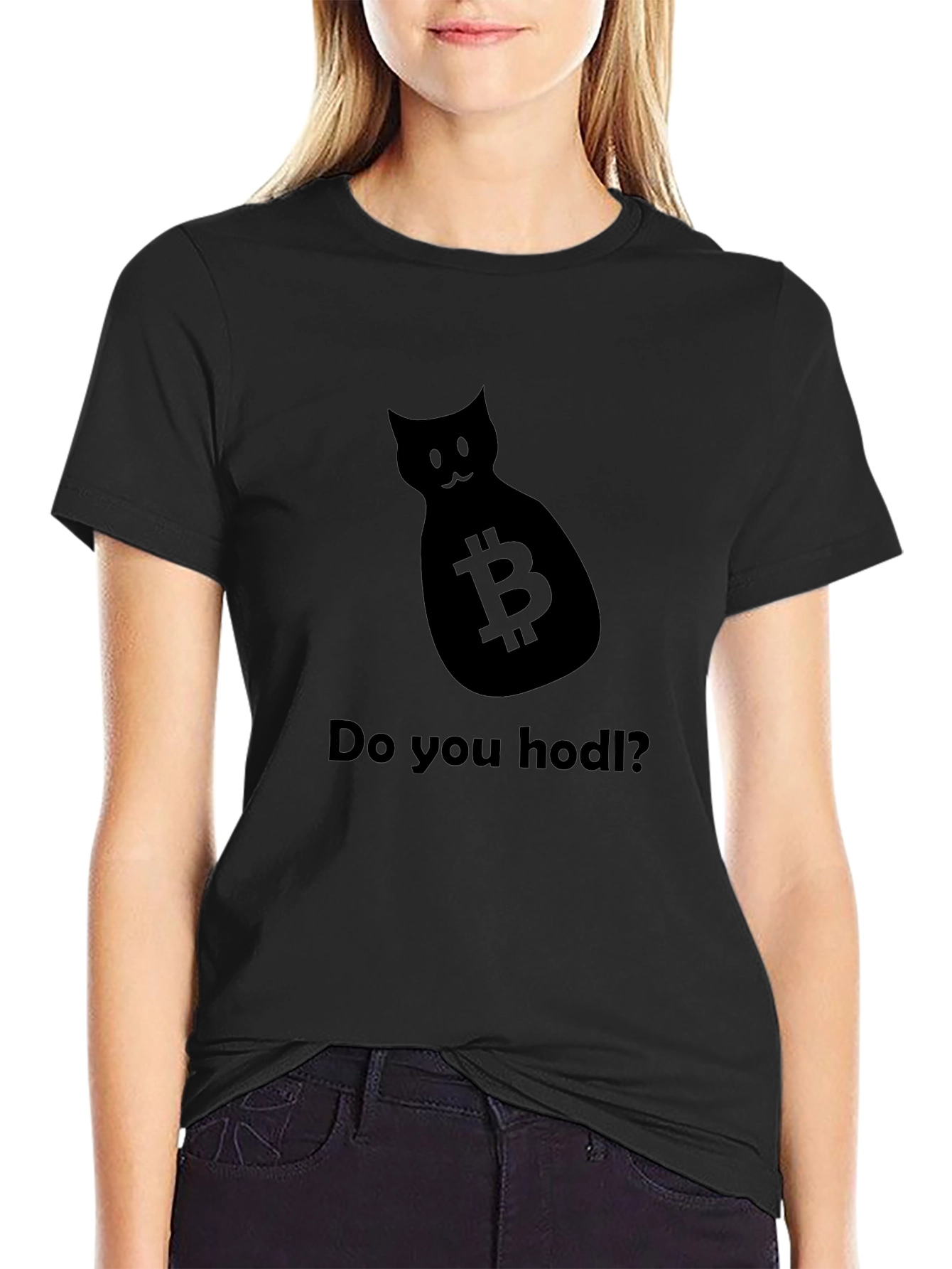 Bitcoin Cat Hodl T-Shirt