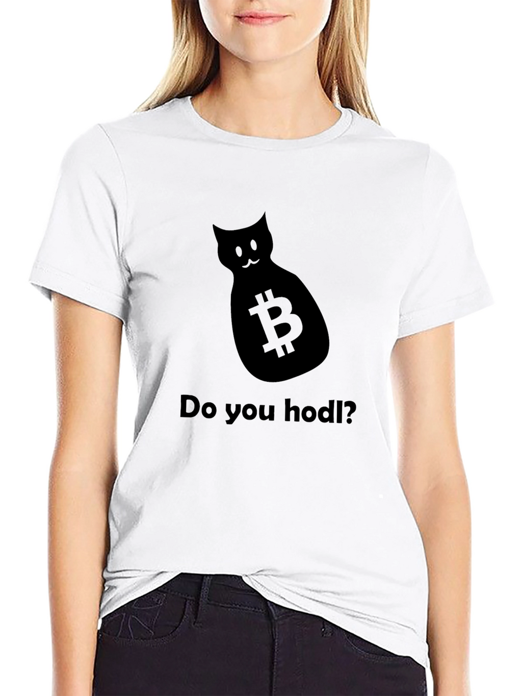 Bitcoin Cat Hodl T-Shirt