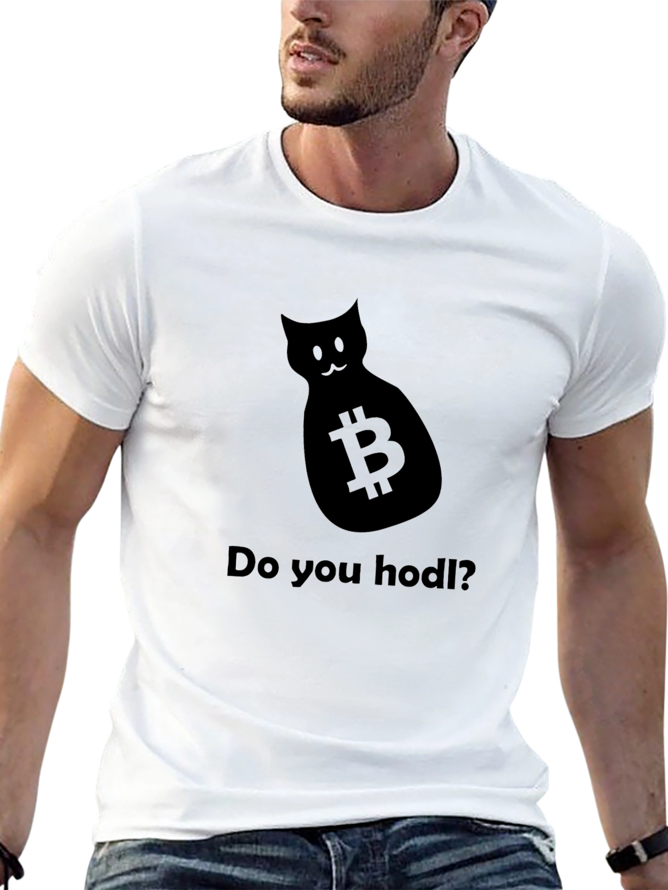 Bitcoin Cat Hodl T-Shirt