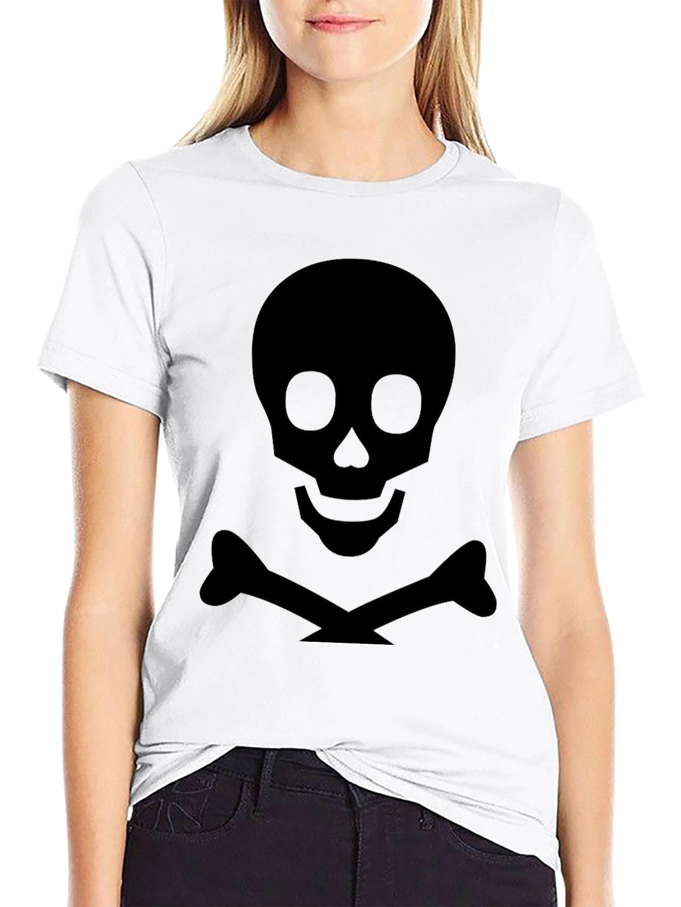 Black Skull & Crossbones Graphic Tee
