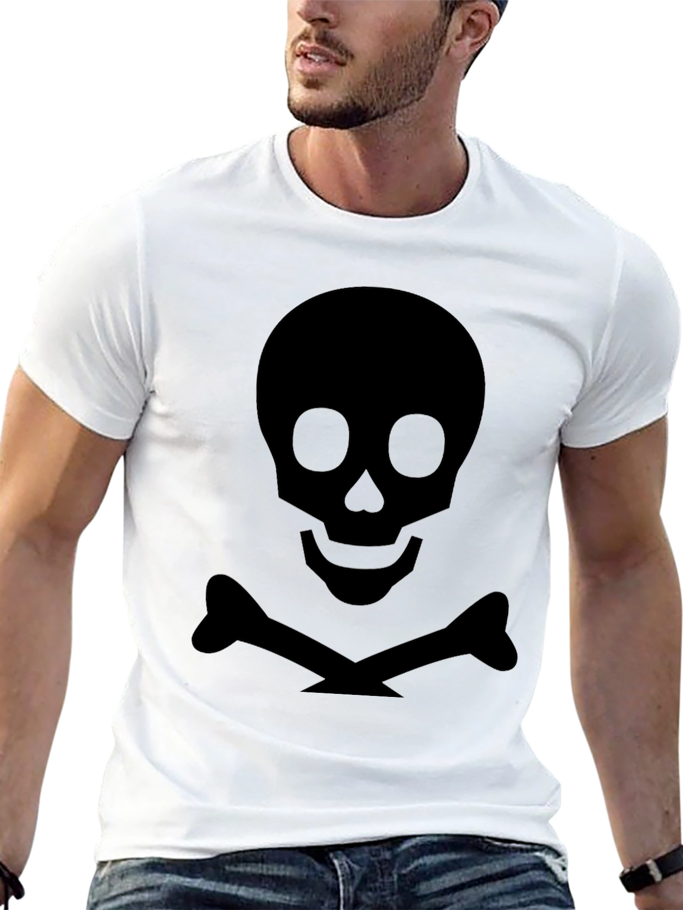 Black Skull & Crossbones Graphic Tee