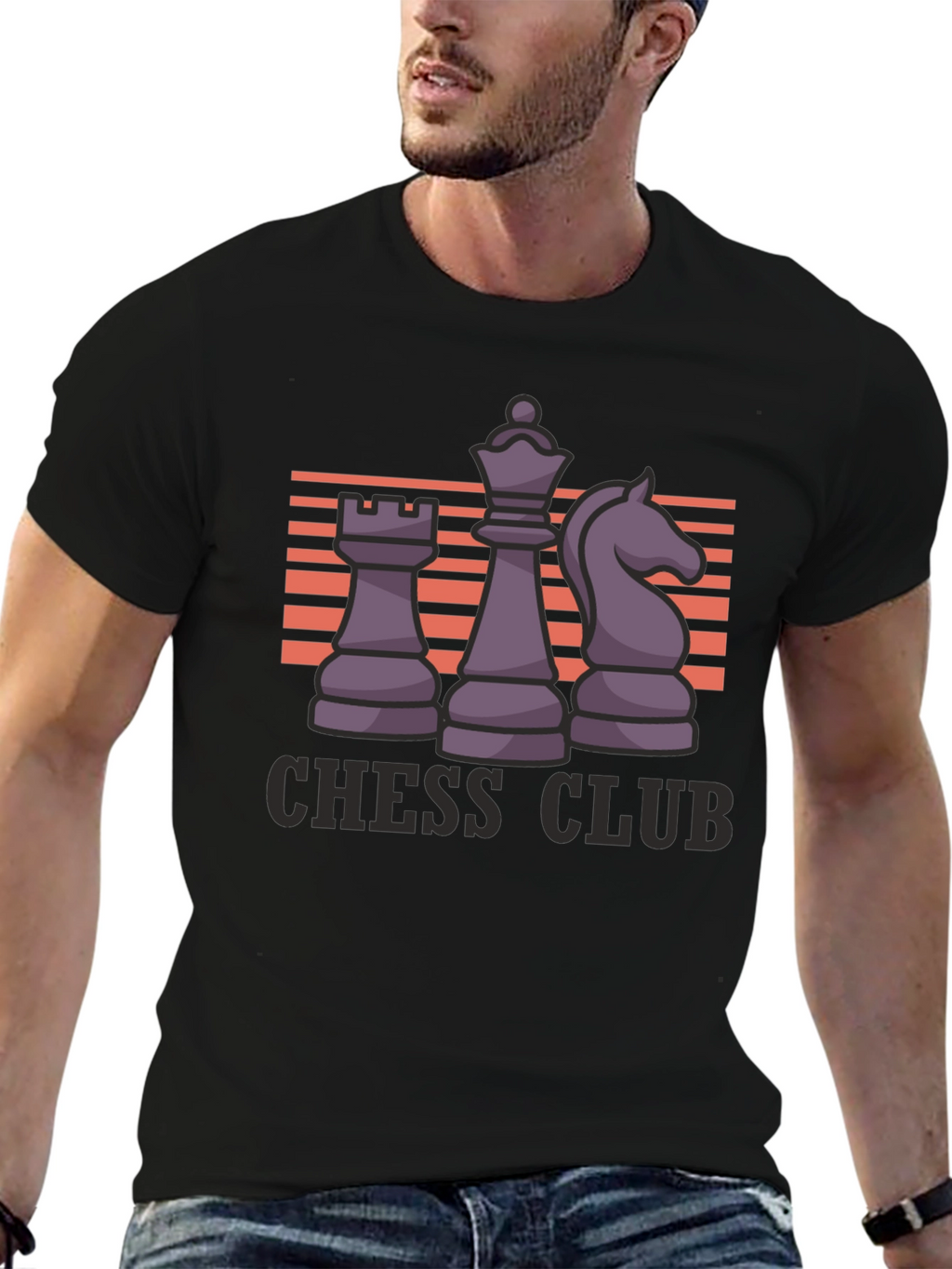 Chess Club Graphic Tee - Black T-Shirt