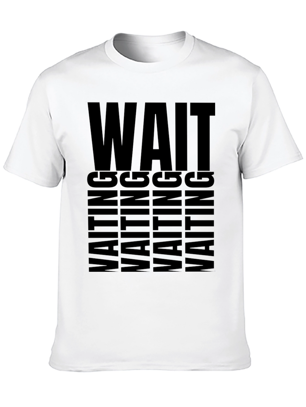 Waiting Graphic Tee - Unisex Black T-Shirt