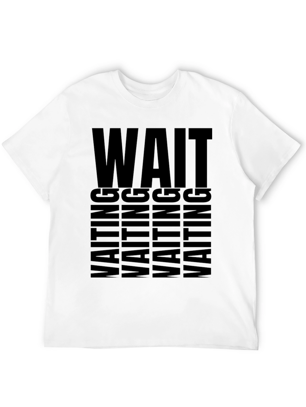 Waiting Graphic Tee - Unisex Black T-Shirt