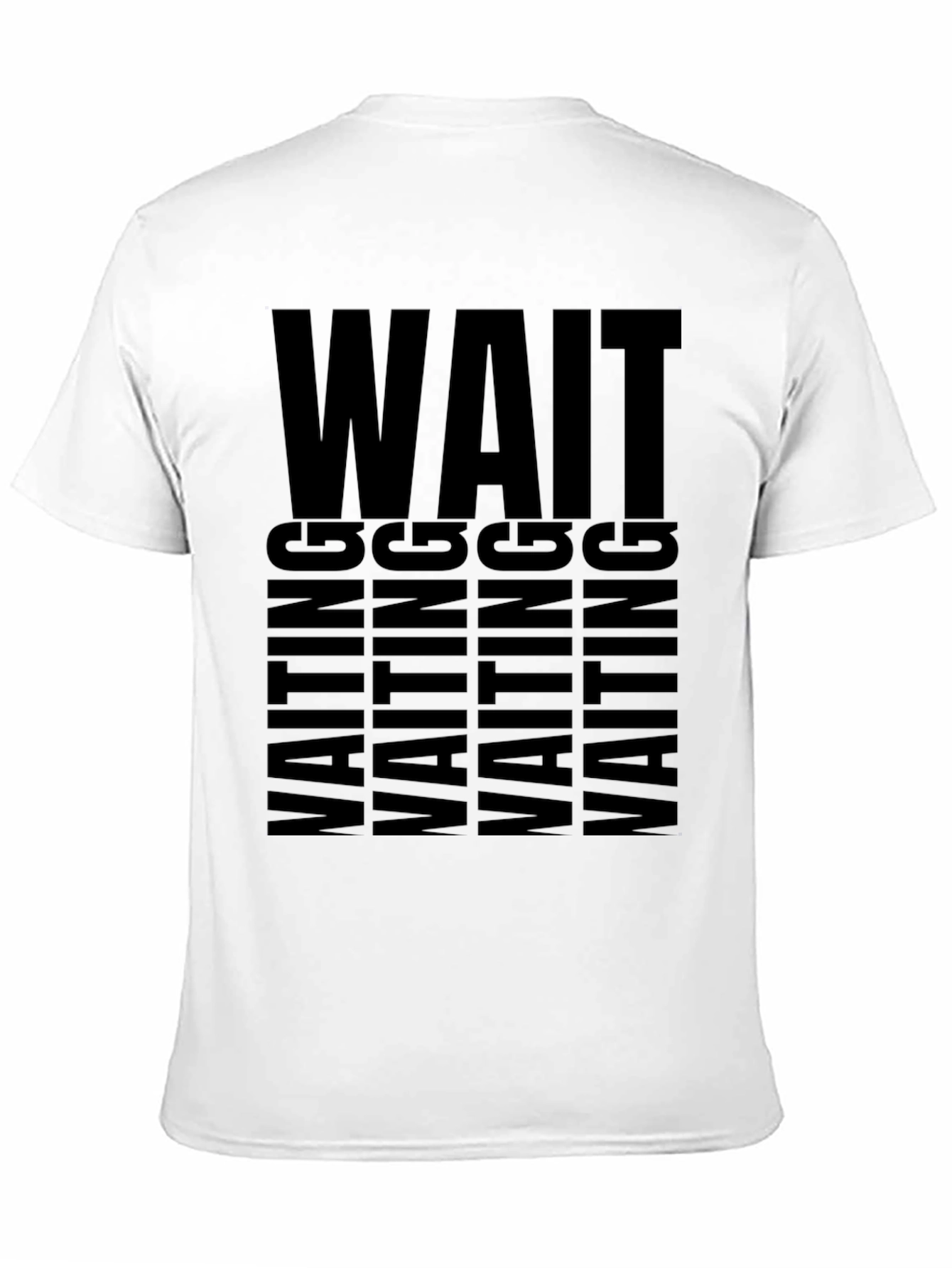 Waiting Graphic Tee - Unisex Black T-Shirt