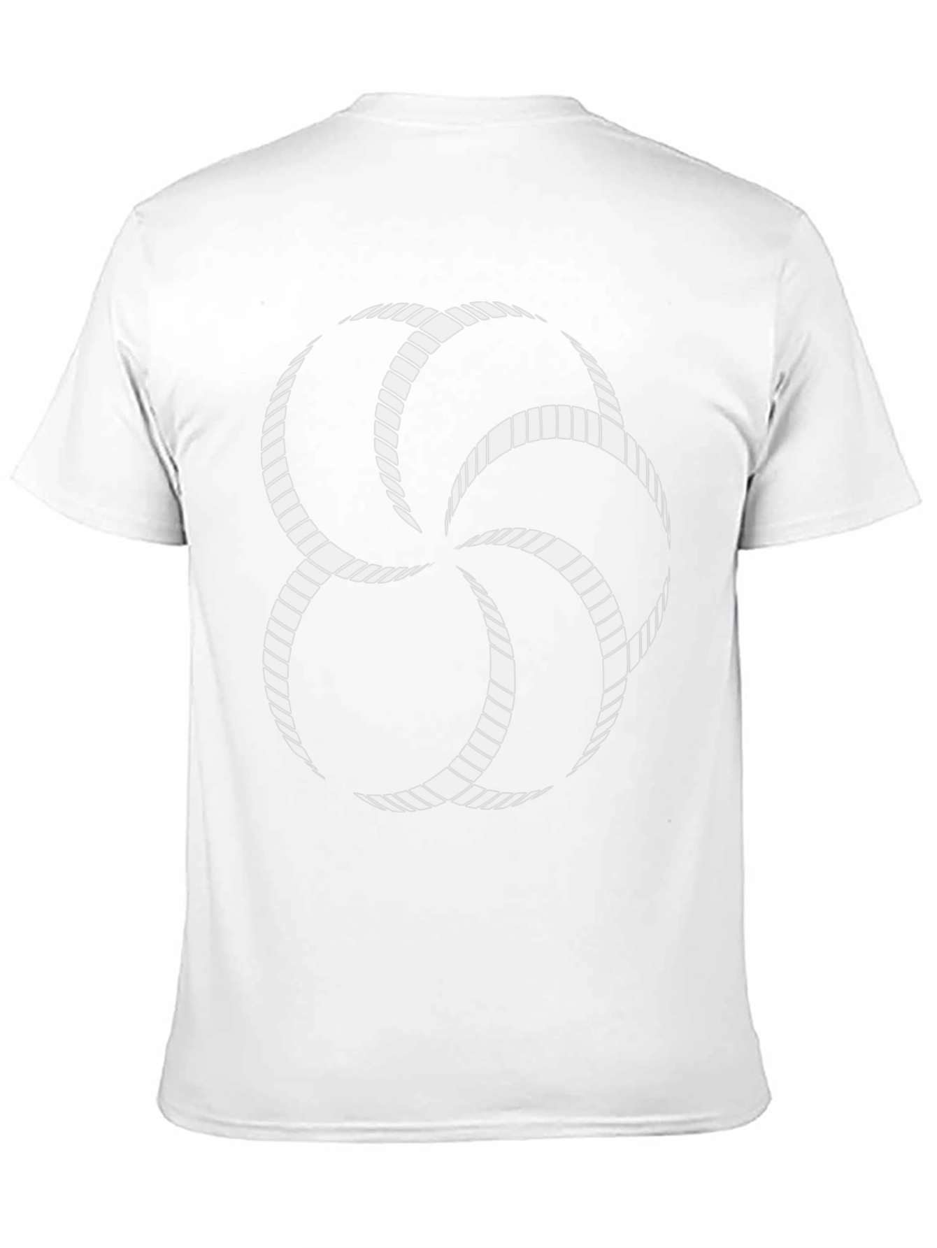 Abstract Geometric Design Black T-Shirt