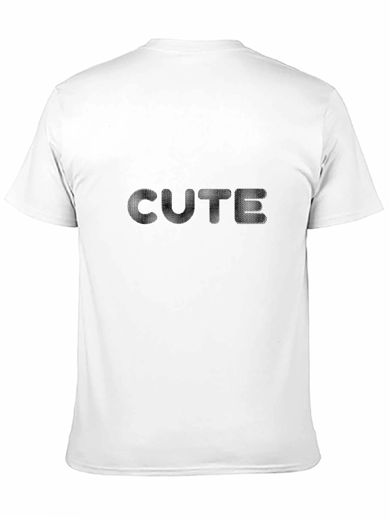 CUTE Black Graphic Tee - Soft Cotton Blend