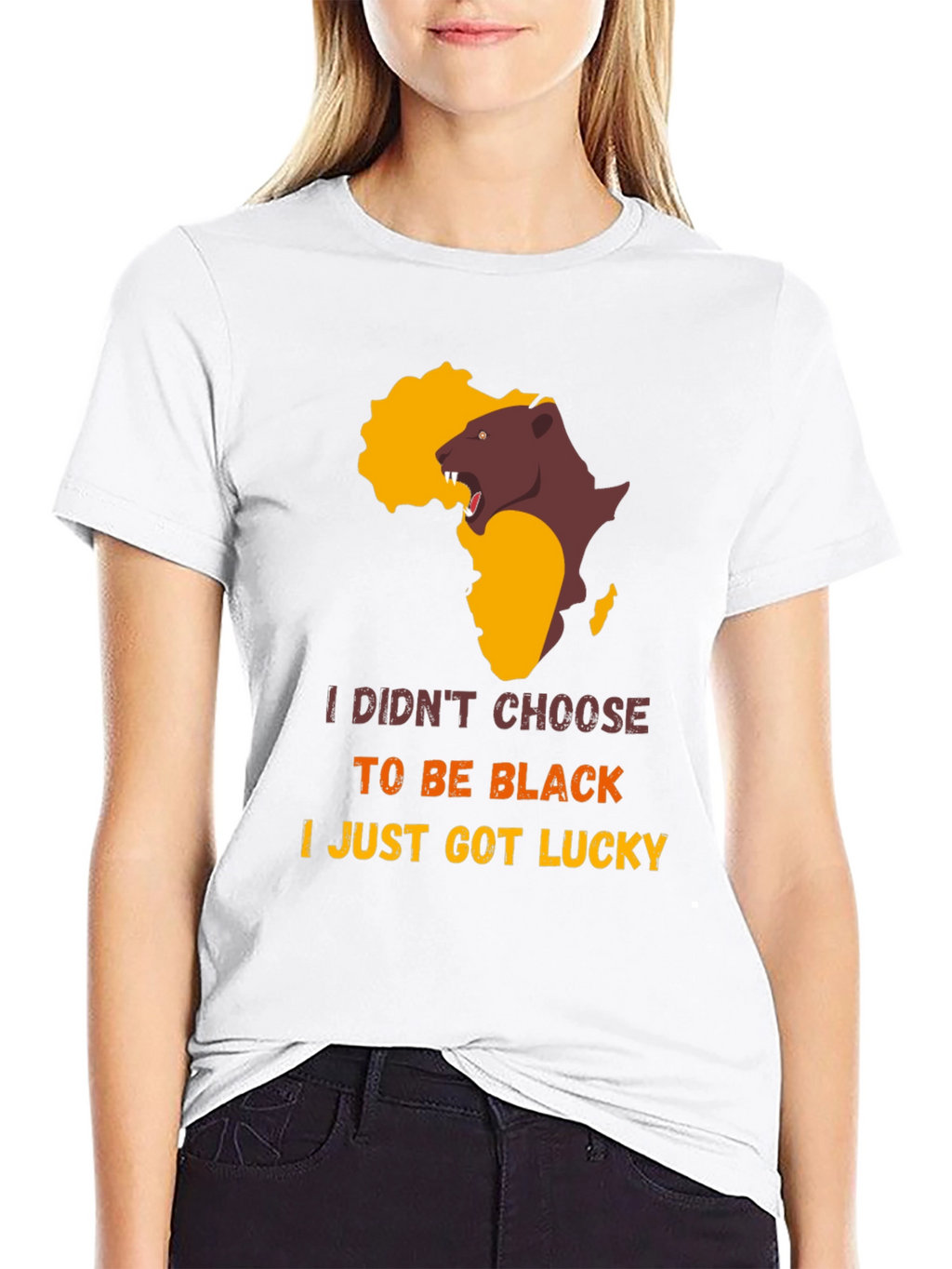 Lucky to Be Black Graphic Tee