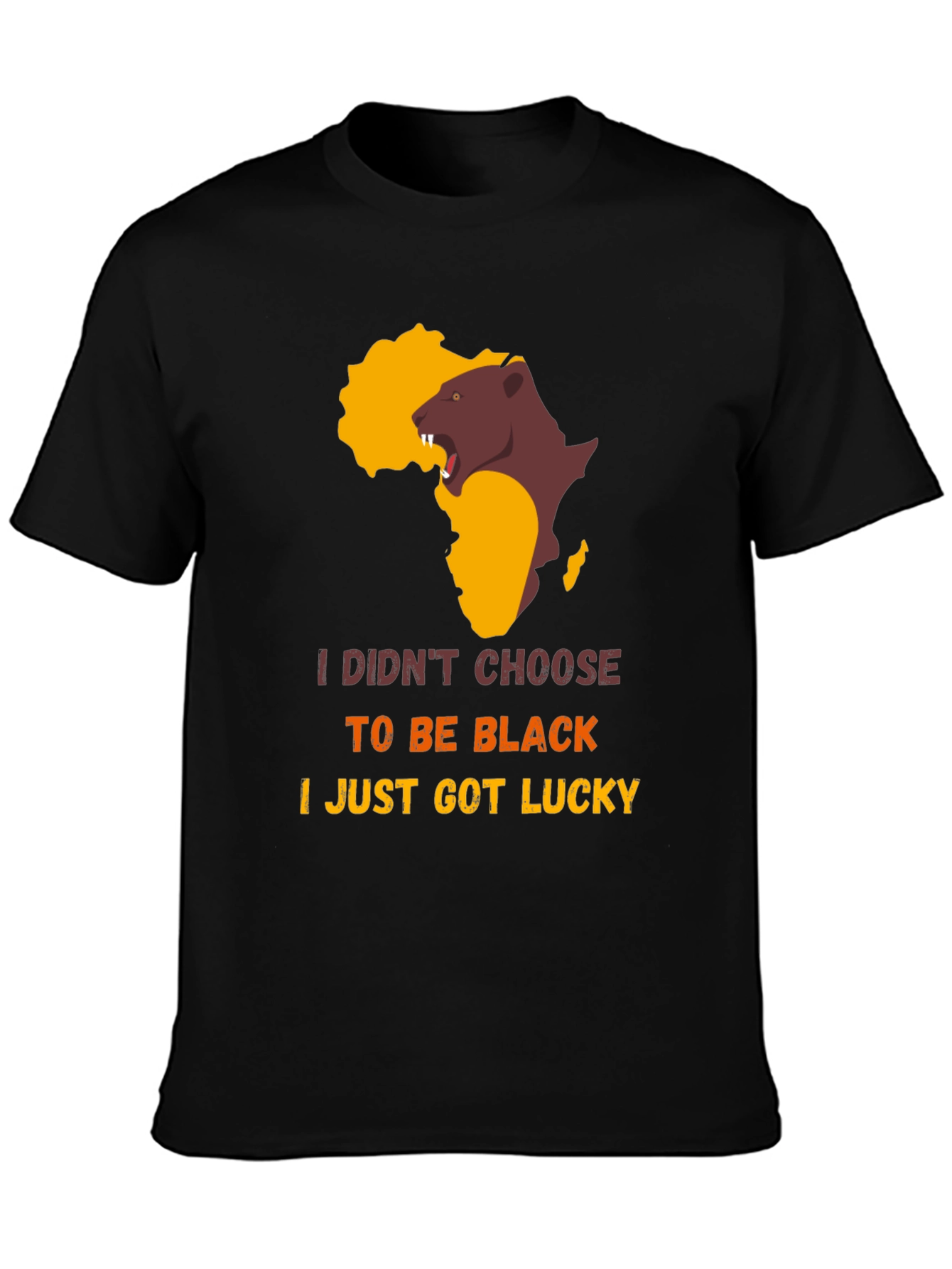 Lucky to Be Black Graphic Tee