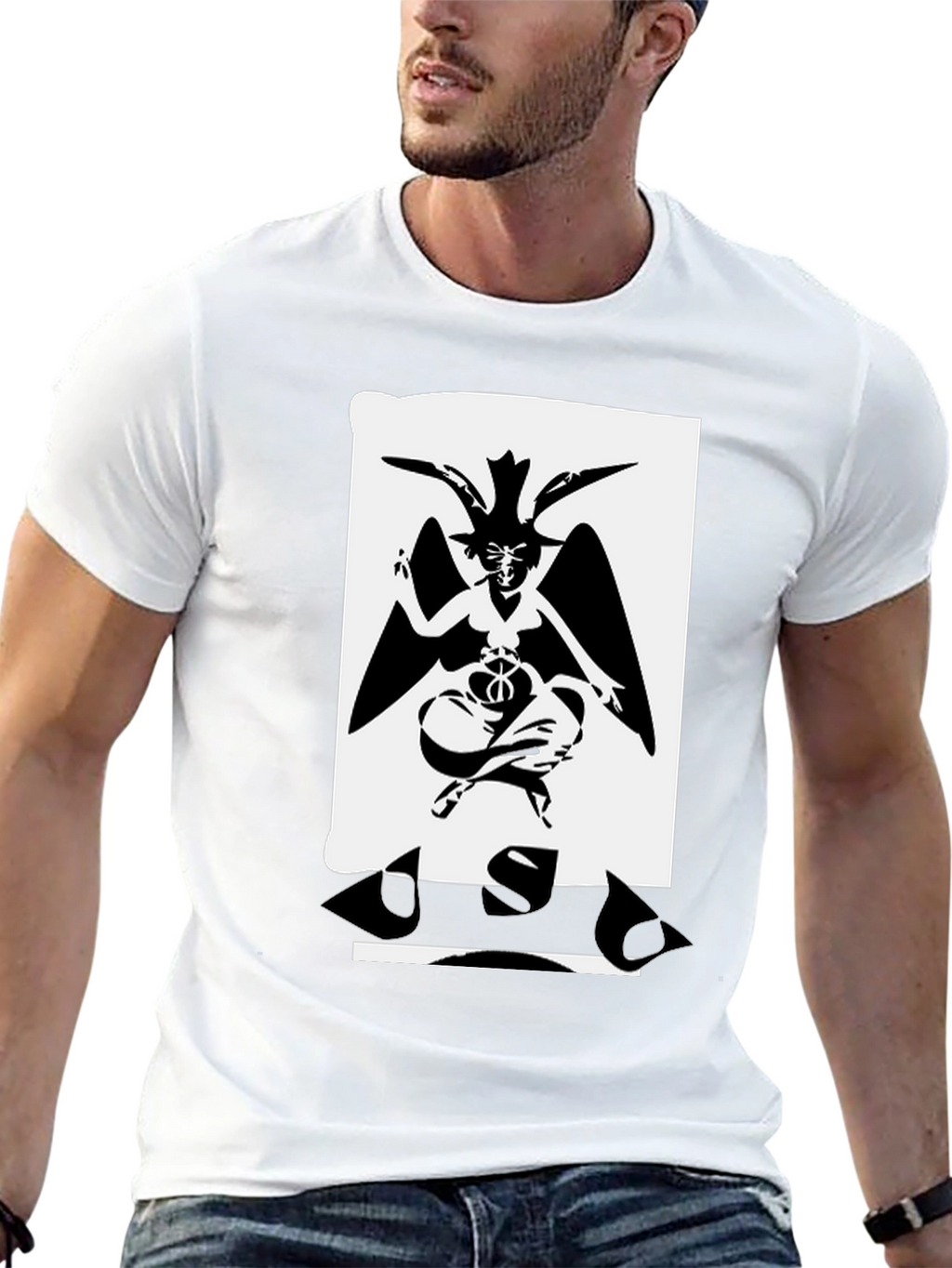 Baphomet Graphic Tee - Occult Satanic T-Shirt
