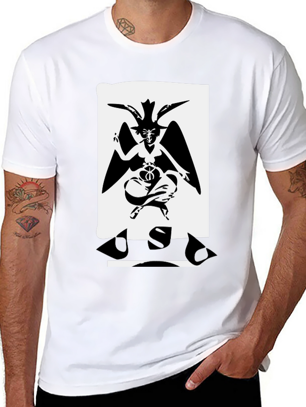 Baphomet Graphic Tee - Occult Satanic T-Shirt