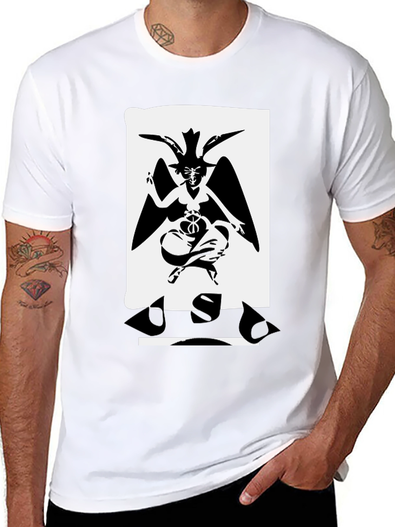 Baphomet Graphic Tee - Occult Satanic T-Shirt
