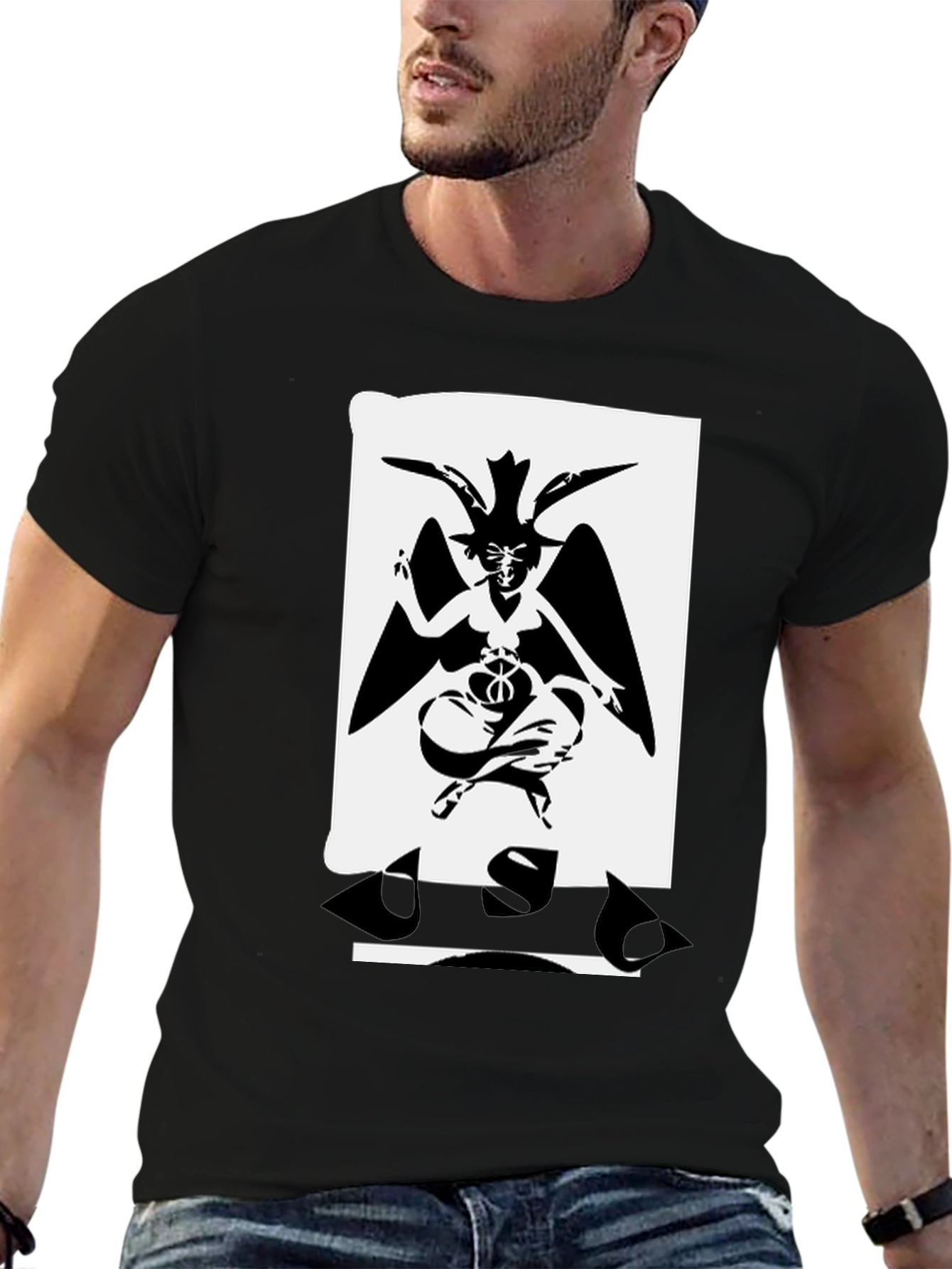 Baphomet Graphic Tee - Occult Satanic T-Shirt