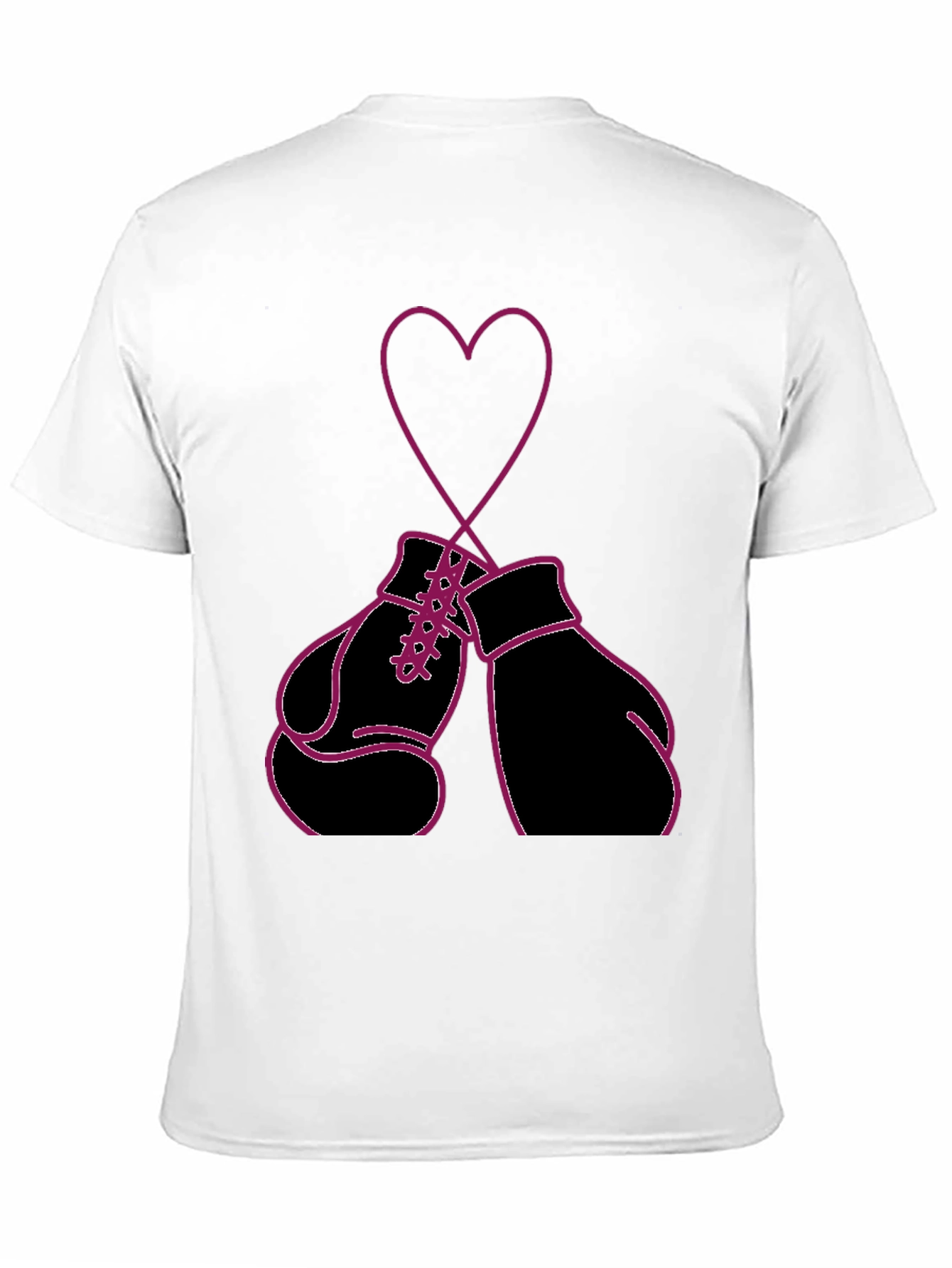 Boxing Glove Heart Graphic Tee -  Fight for Love