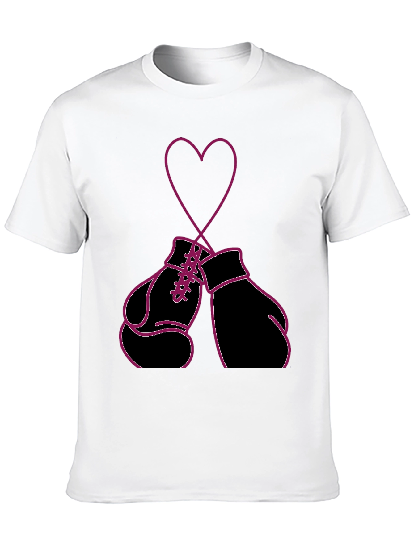 Boxing Glove Heart Graphic Tee -  Fight for Love