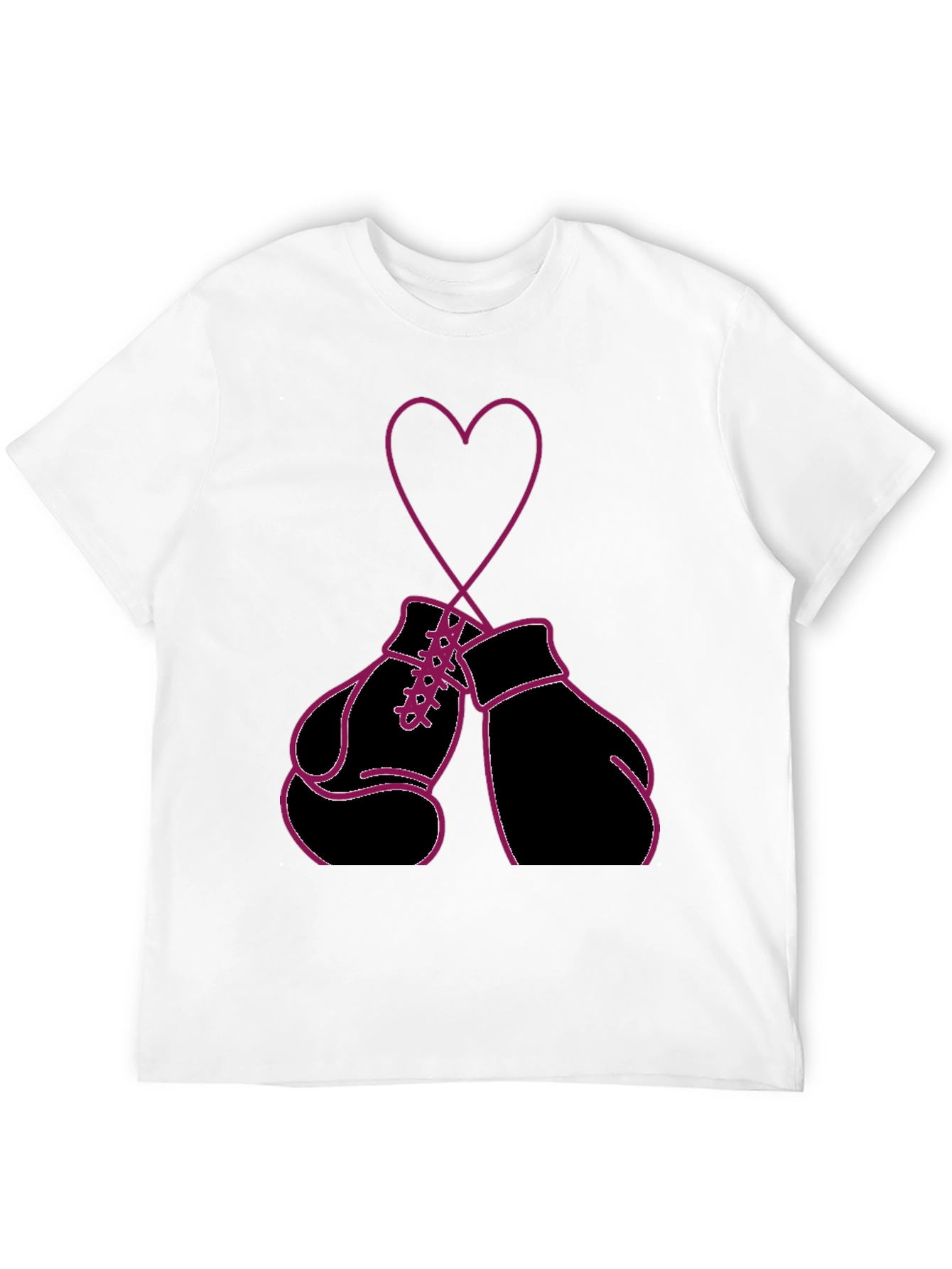 Boxing Glove Heart Graphic Tee -  Fight for Love