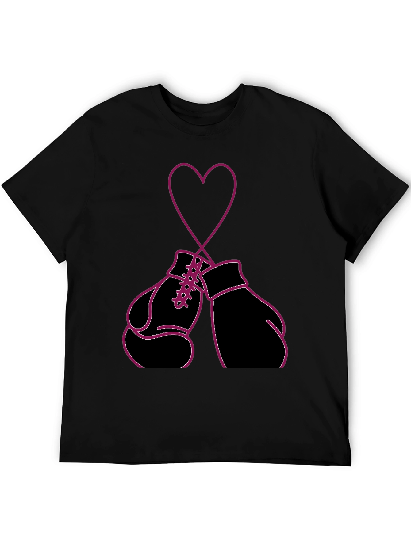 Boxing Glove Heart Graphic Tee -  Fight for Love