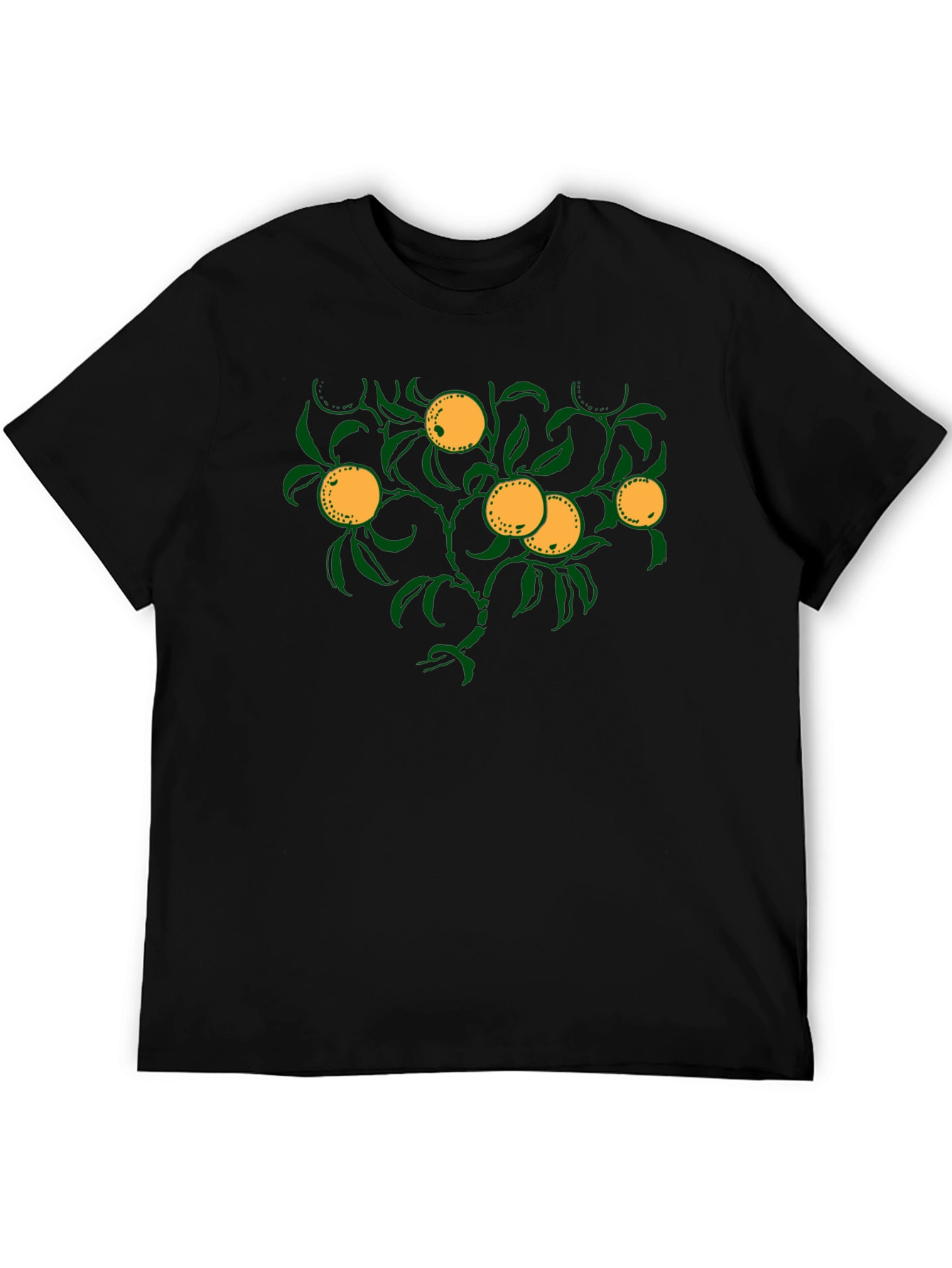 Citrus Tree Graphic Tee - Trendy Fruit Design