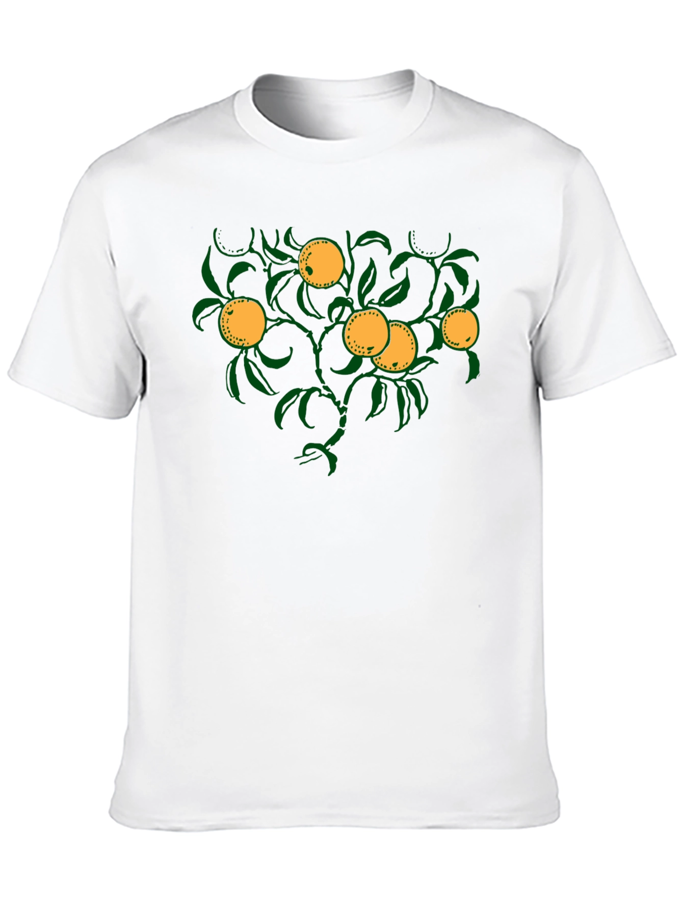 Citrus Tree Graphic Tee - Trendy Fruit Design
