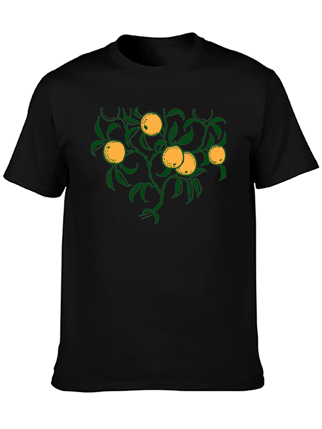 Citrus Tree Graphic Tee - Trendy Fruit Design