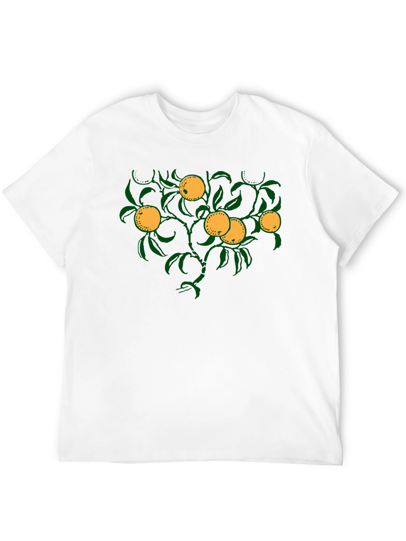 Citrus Tree Graphic Tee - Trendy Fruit Design