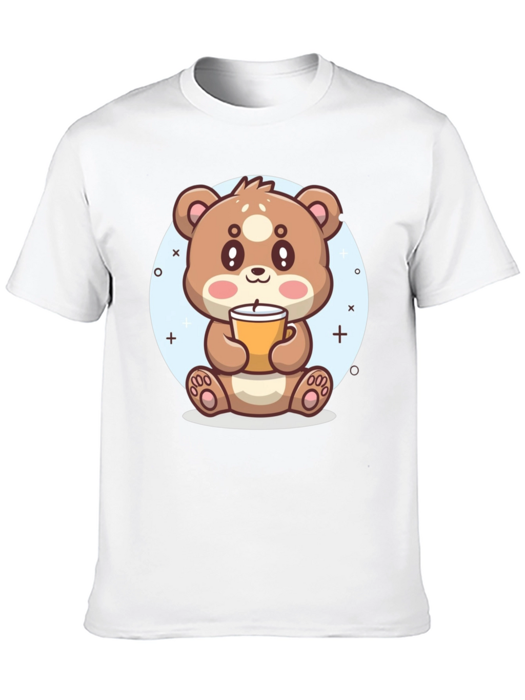 Cute Bear Drinking Coffee T-Shirt