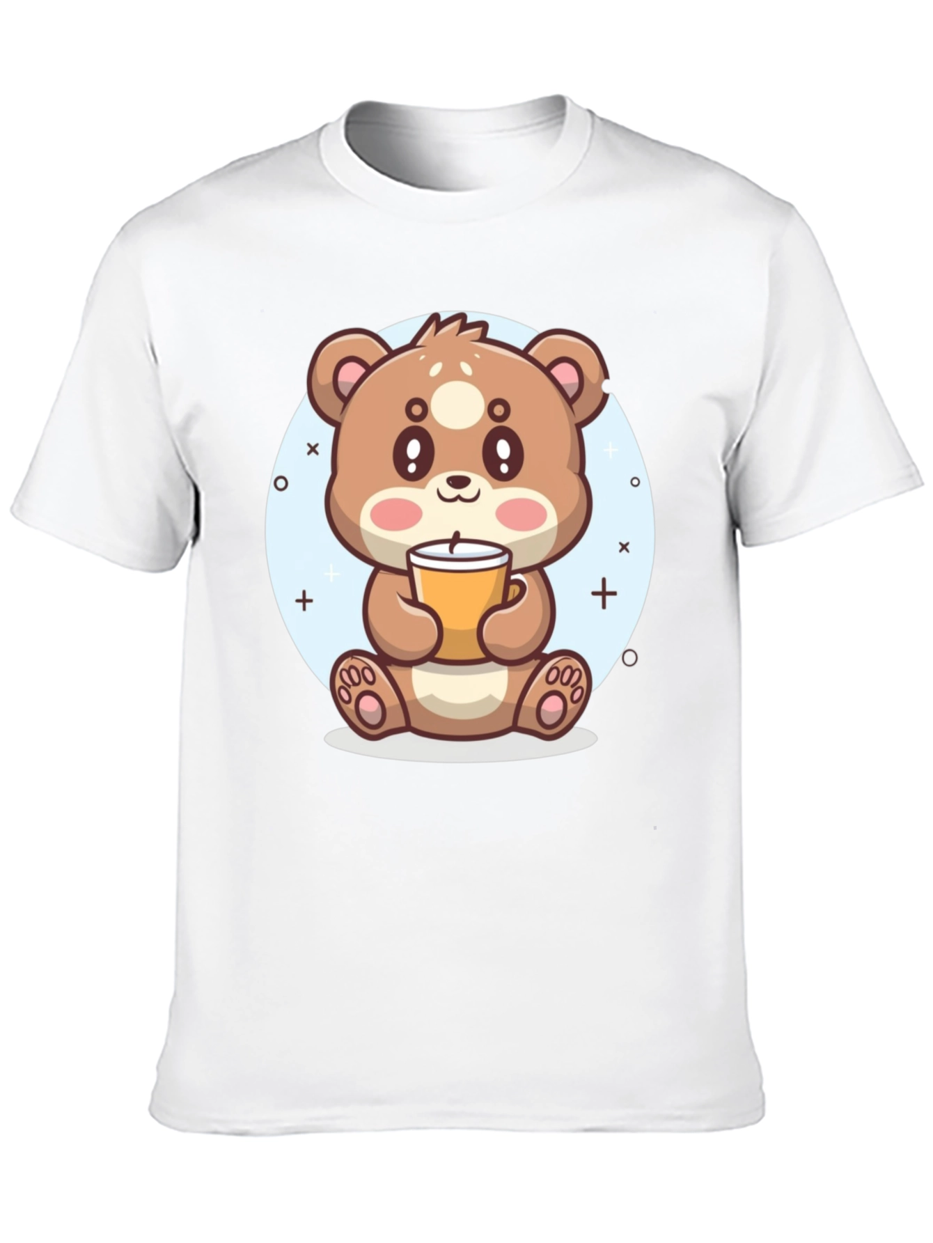 Cute Bear Drinking Coffee T-Shirt