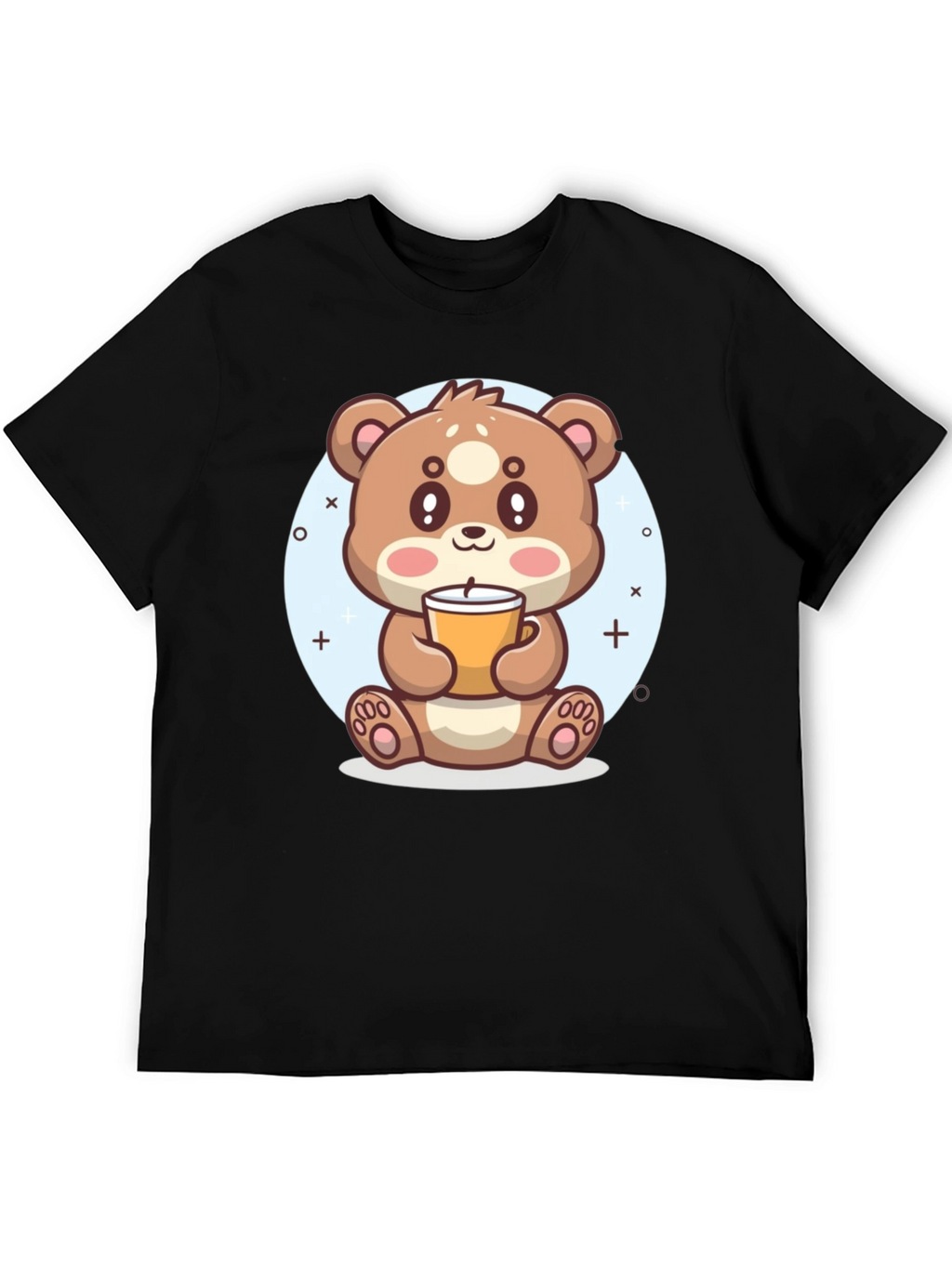 Cute Bear Drinking Coffee T-Shirt