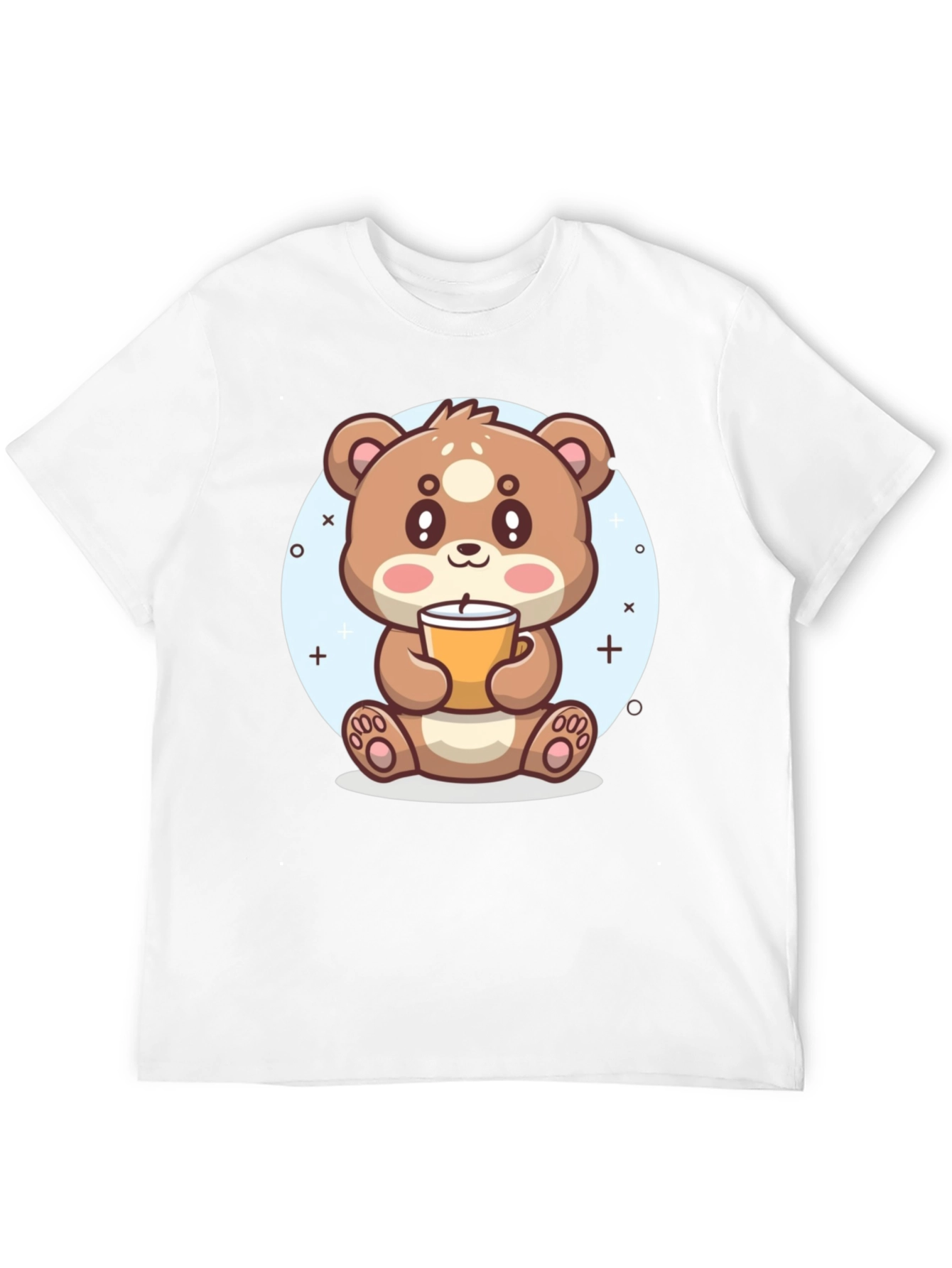 Cute Bear Drinking Coffee T-Shirt