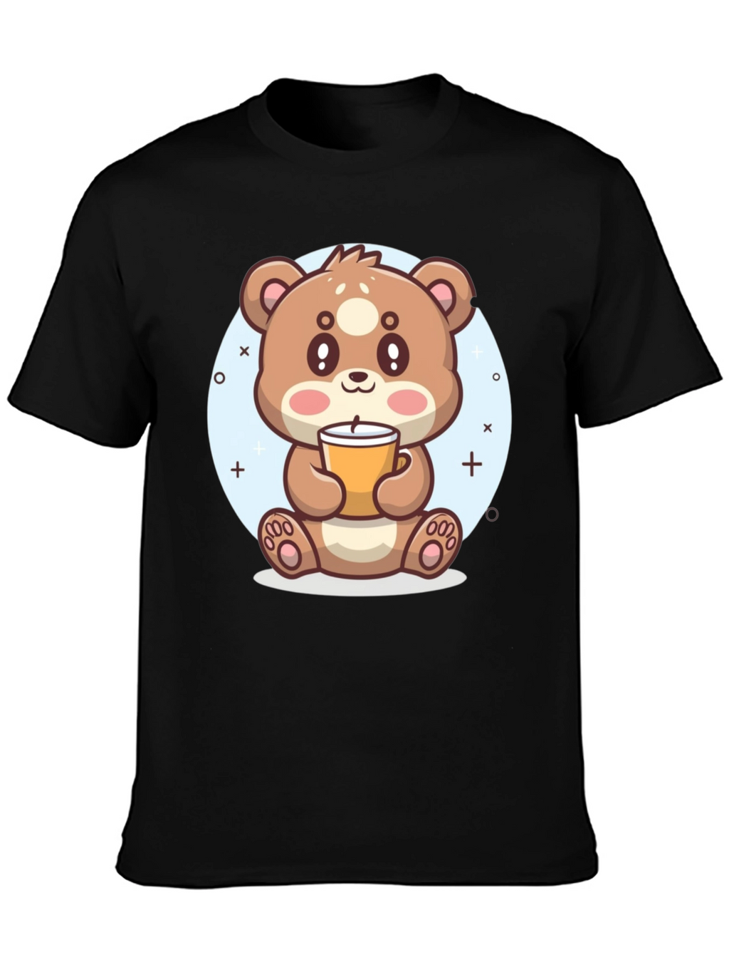 Cute Bear Drinking Coffee T-Shirt