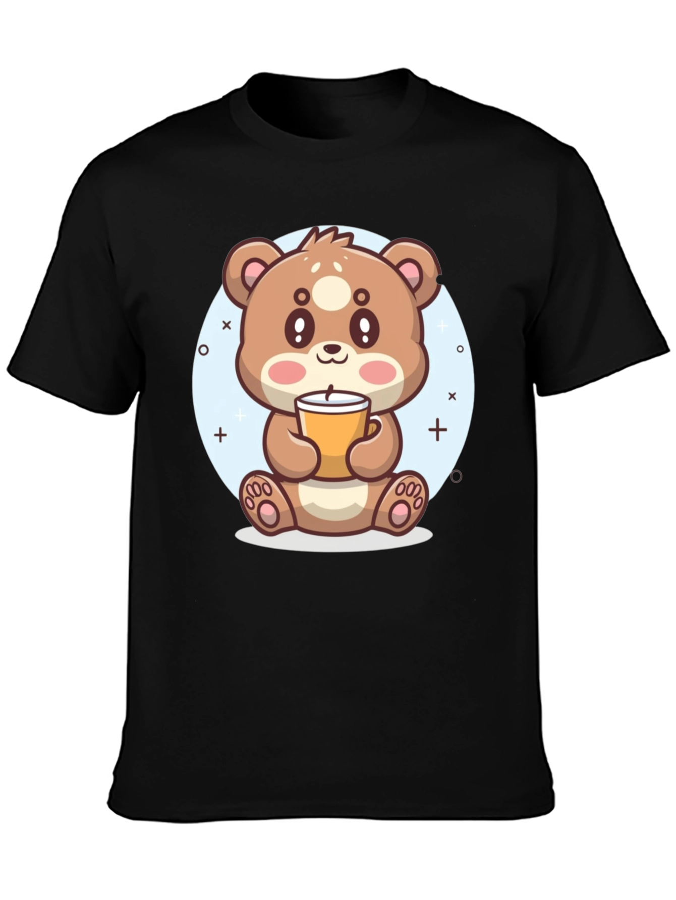 Cute Bear Drinking Coffee T-Shirt